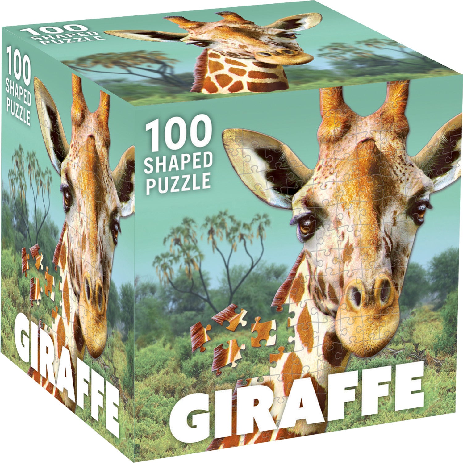 Giraffe 100 Piece Shaped Jigsaw Puzzle