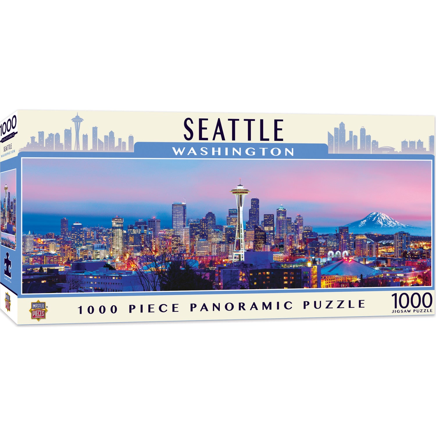 Seattle, Washington 1000 Piece Panoramic Jigsaw Puzzle