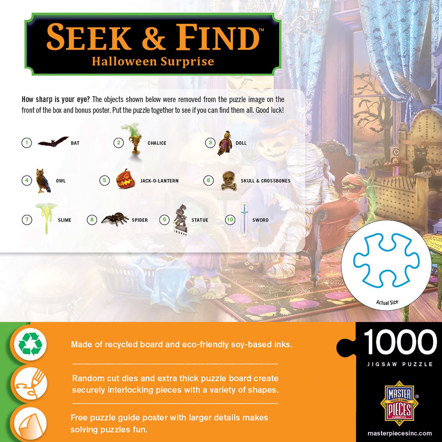Seek & Find - Halloween Surprise 1000 Piece Jigsaw Puzzle
