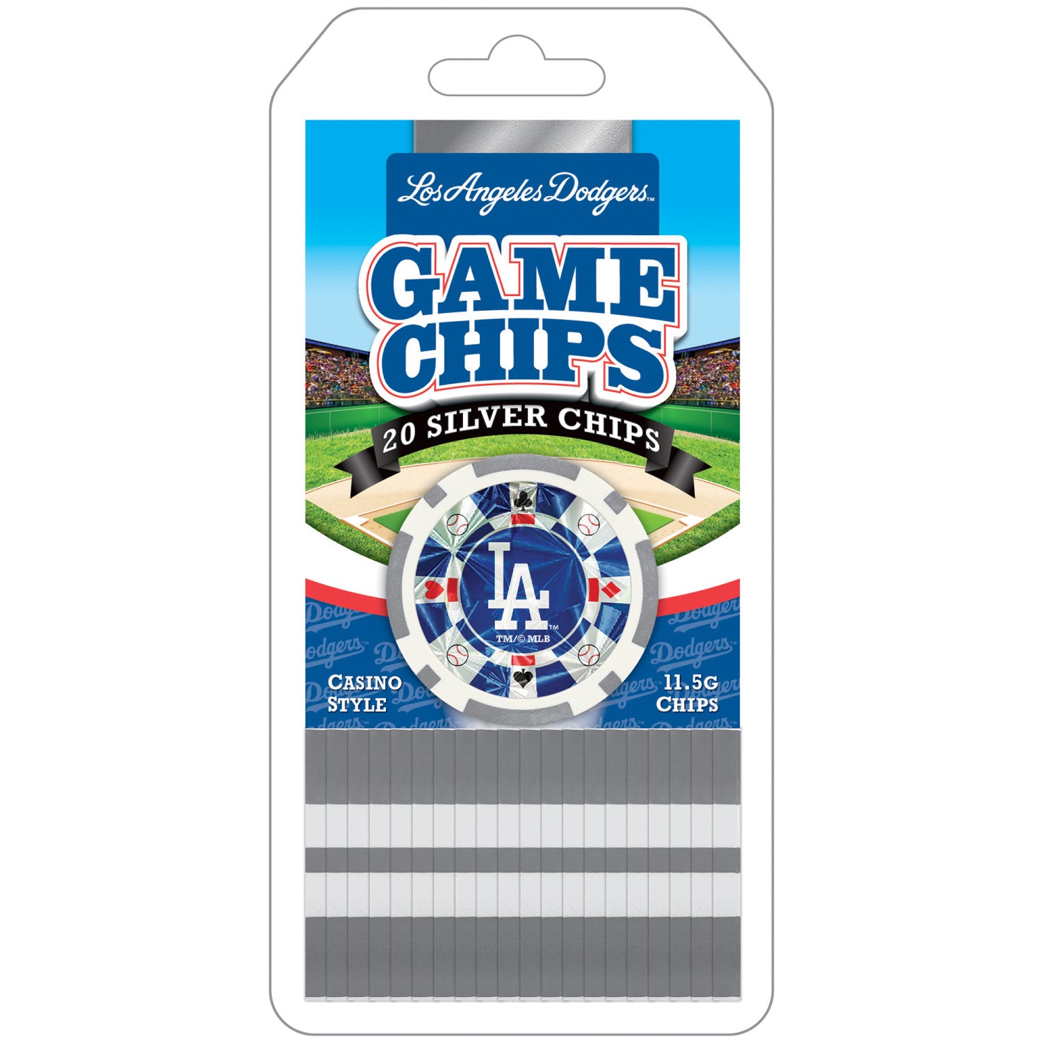 Los Angeles Dodgers 20 Piece Poker Chips