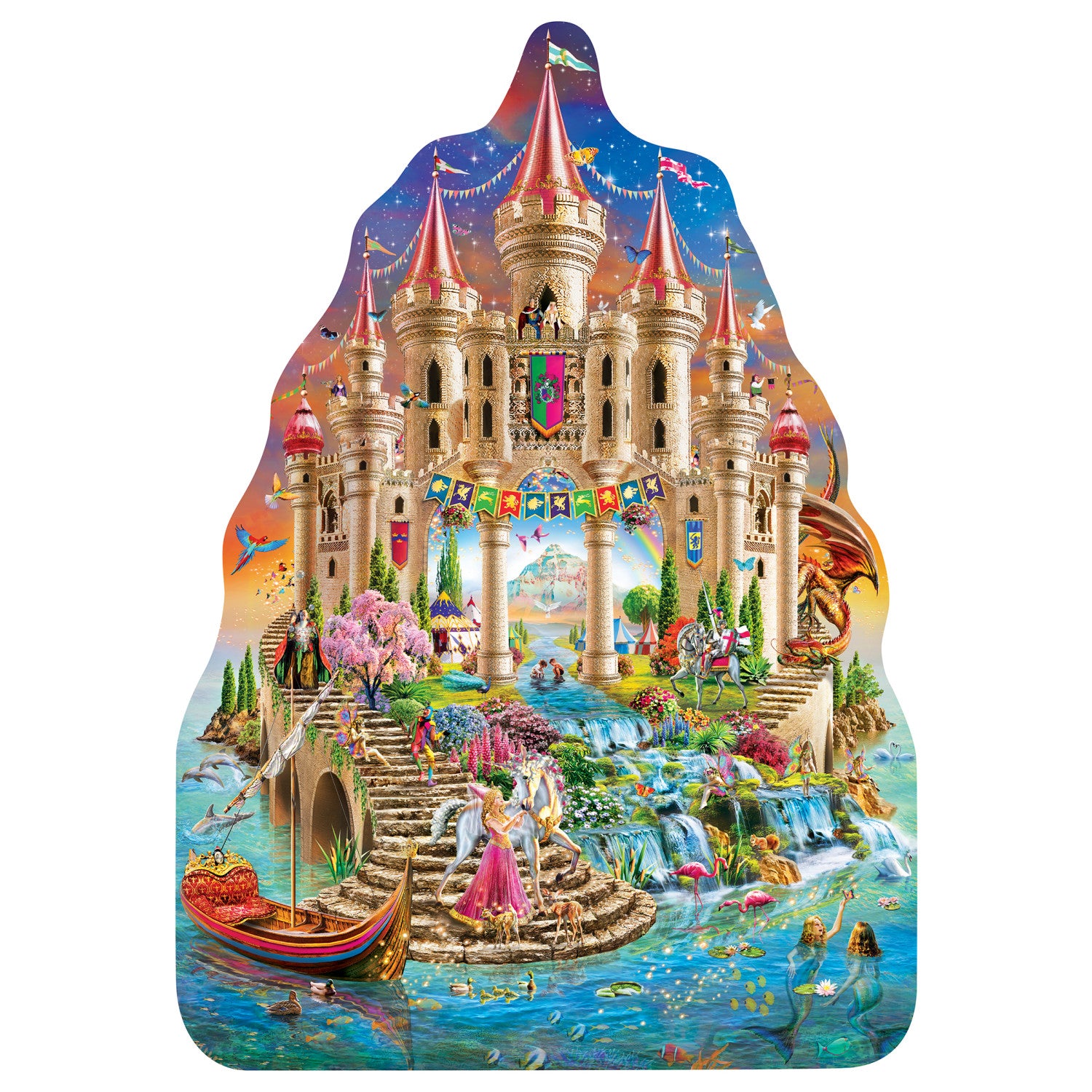 Fairytale Kingdom - 100 Piece Shaped Puzzle