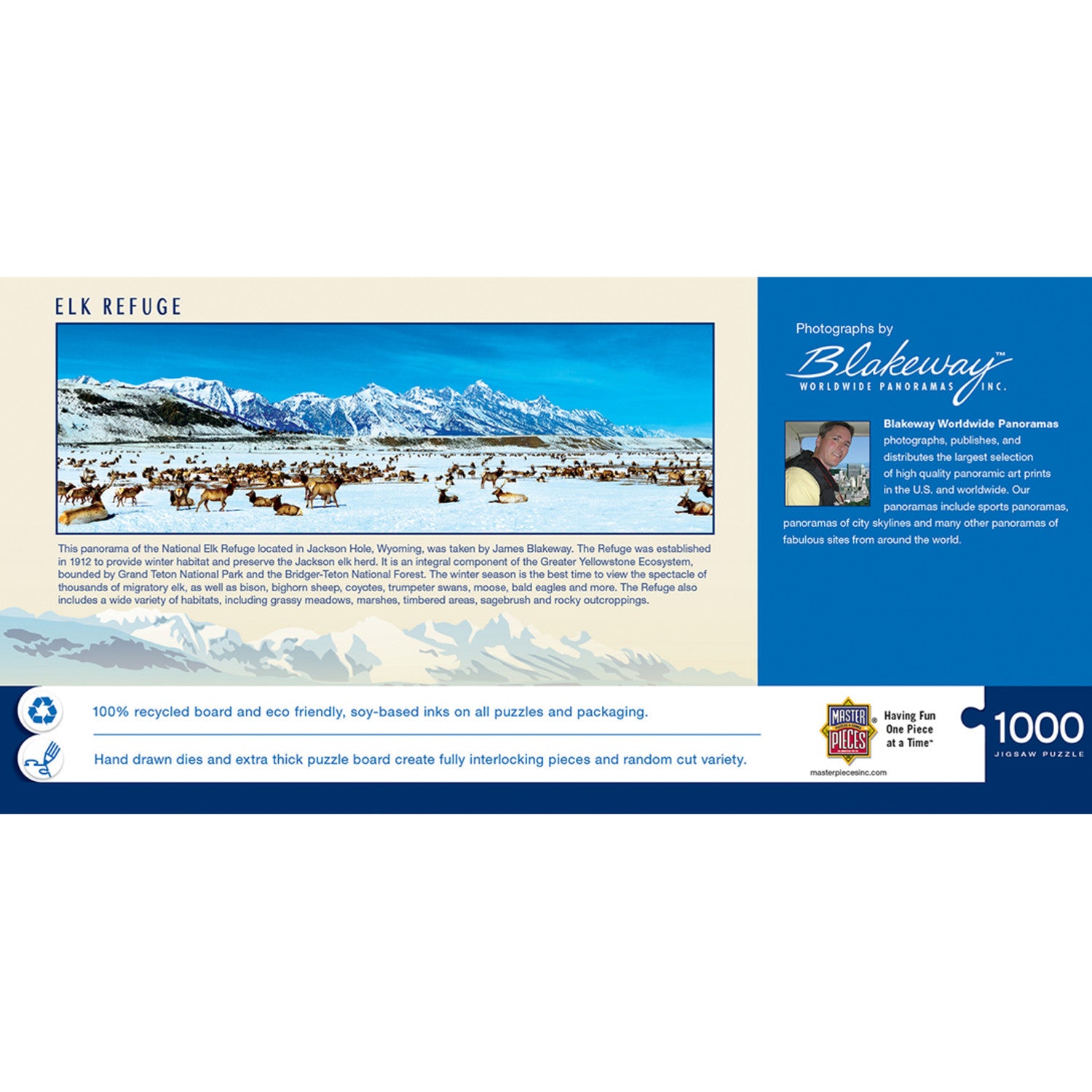 Elk Refuge 1000 Piece Panoramic Puzzle