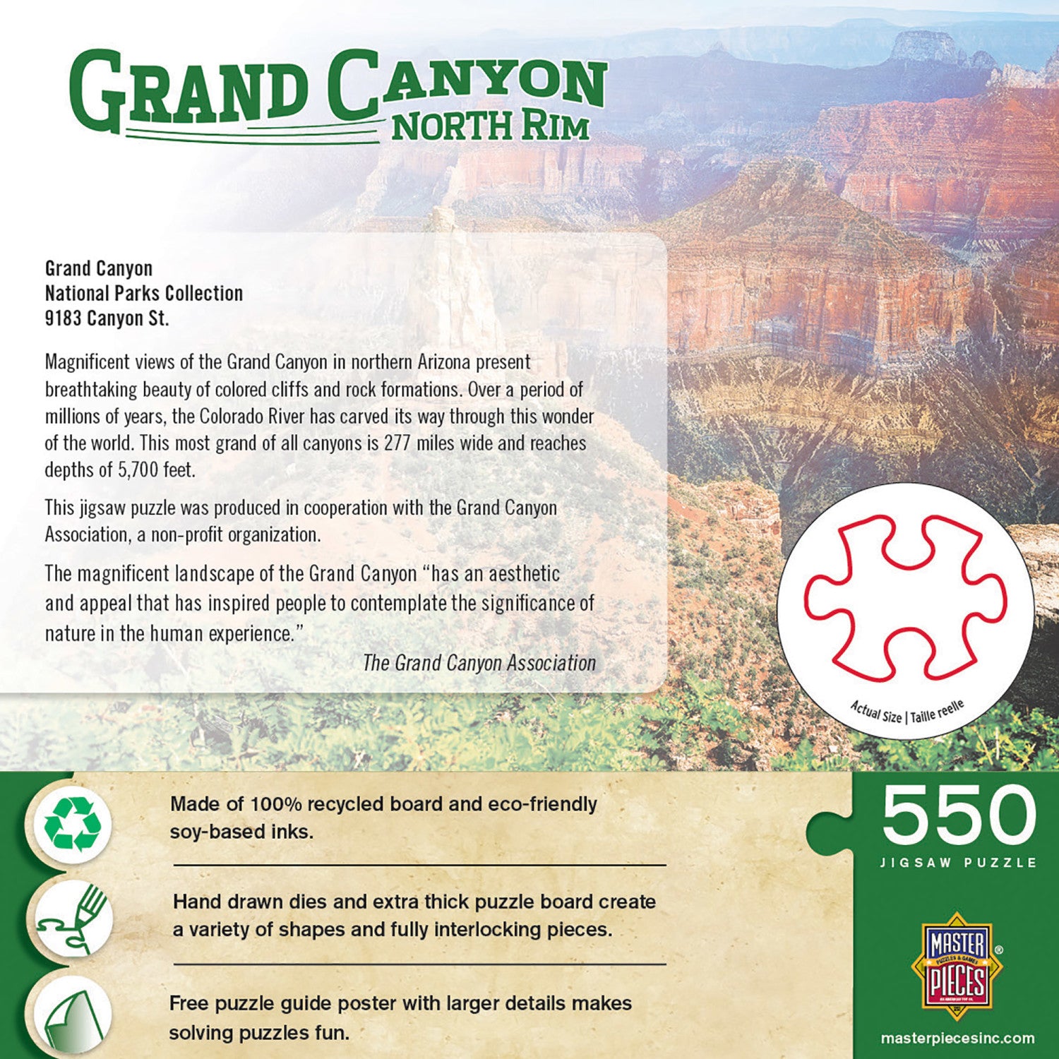 Grand Canyon North Rim 550 Piece Puzzle