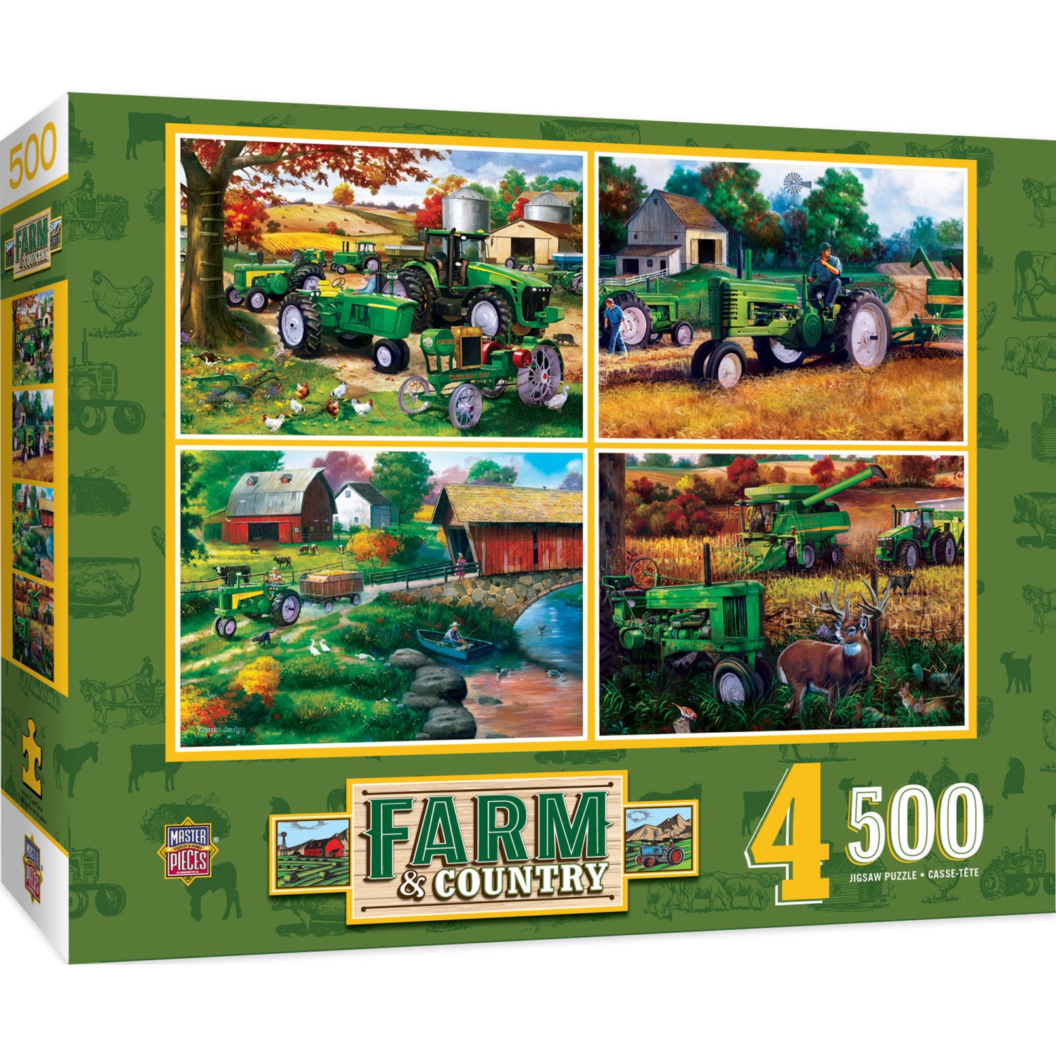 Farm & Country - 500 Piece Jigsaw Puzzles 4 Pack