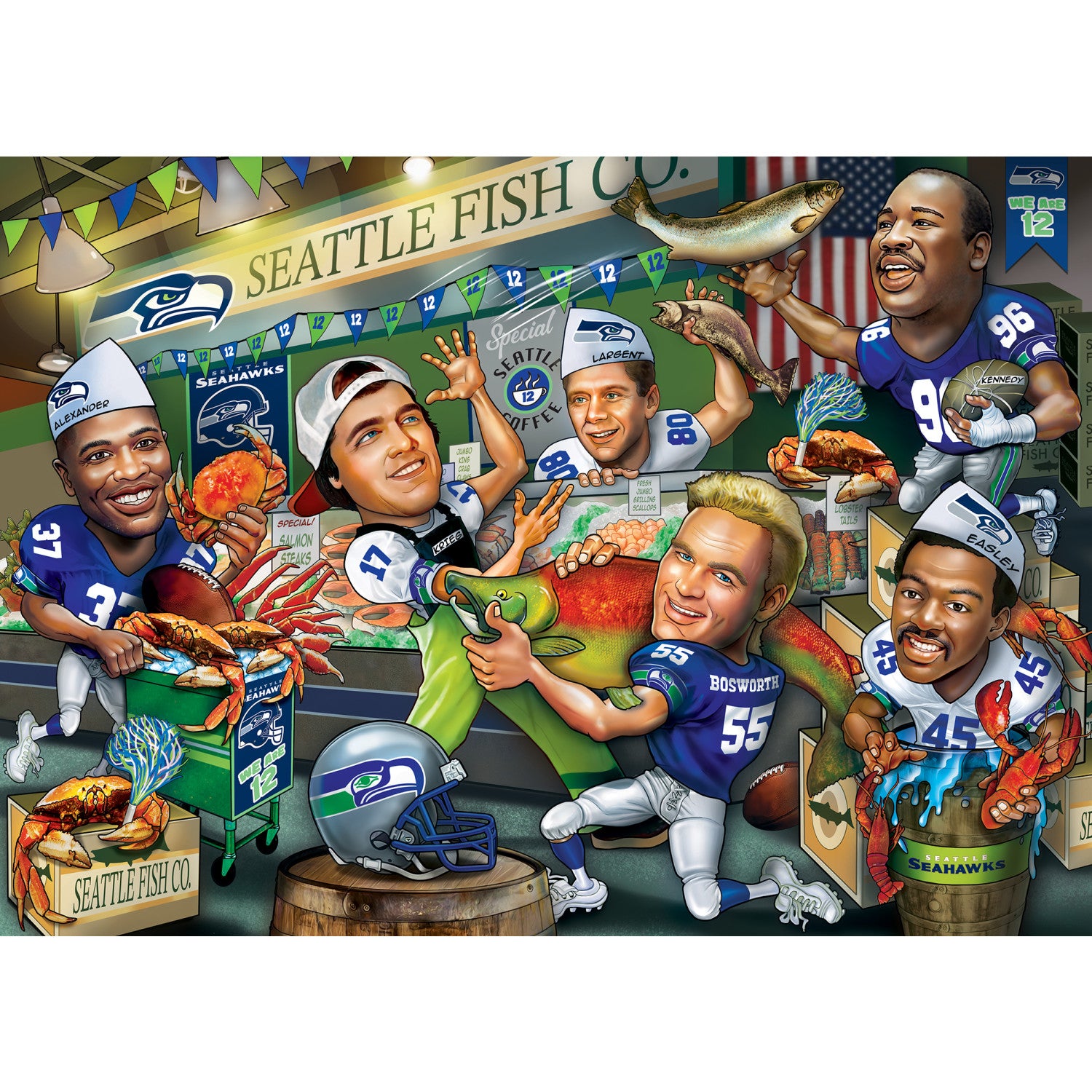Seattle Seahawks - All Time Greats 500 Piece Puzzle
