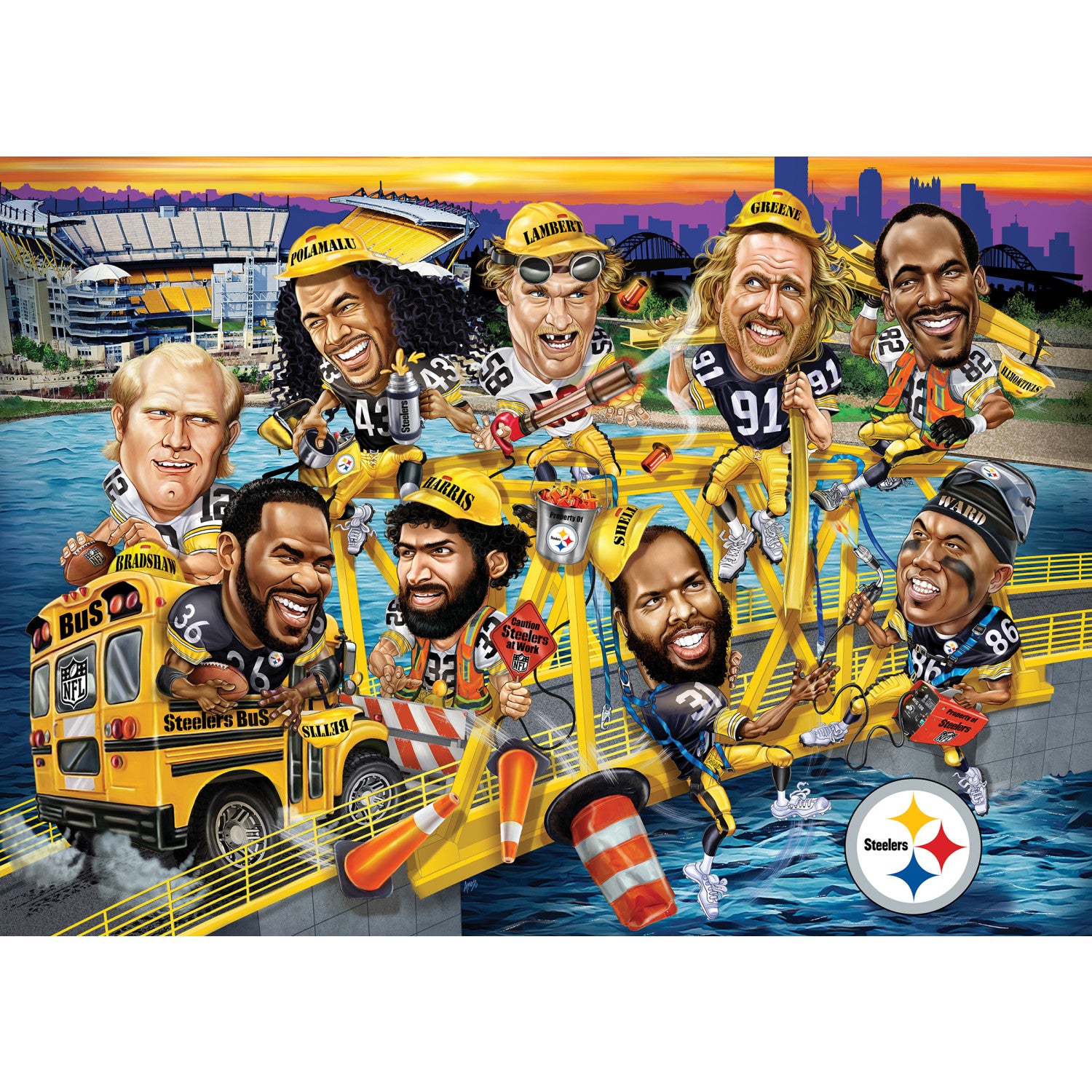 Pittsburgh Steelers NFL All-Time Greats 500pc Puzzle