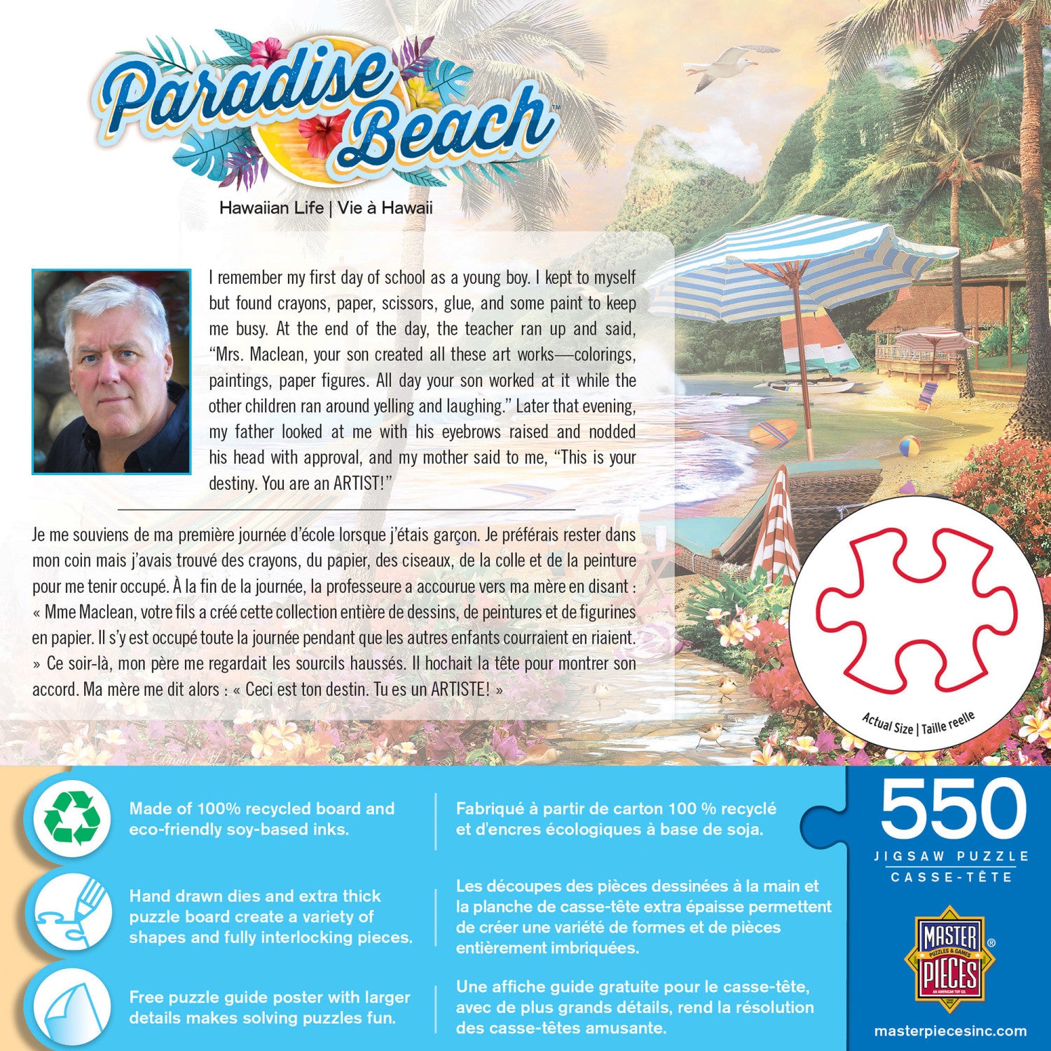 Paradise Beach - Hawaiian Life 550 Piece Puzzle