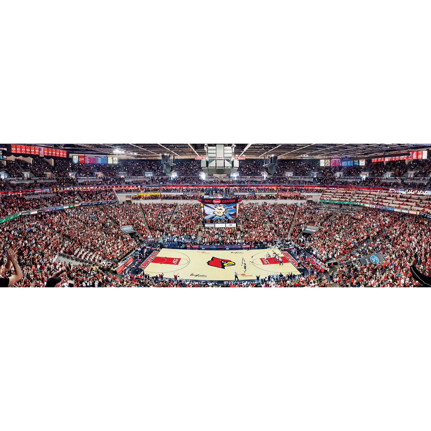 Louisville Cardinals NCAA 1000pc Basketball Panoramic Puzzle