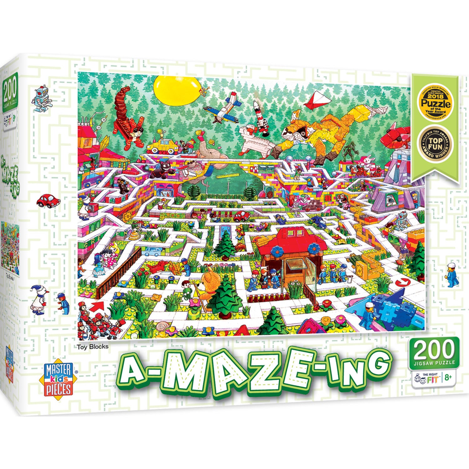 A-Maze-ing - Toy Blocks 200 Piece Jigsaw Puzzle