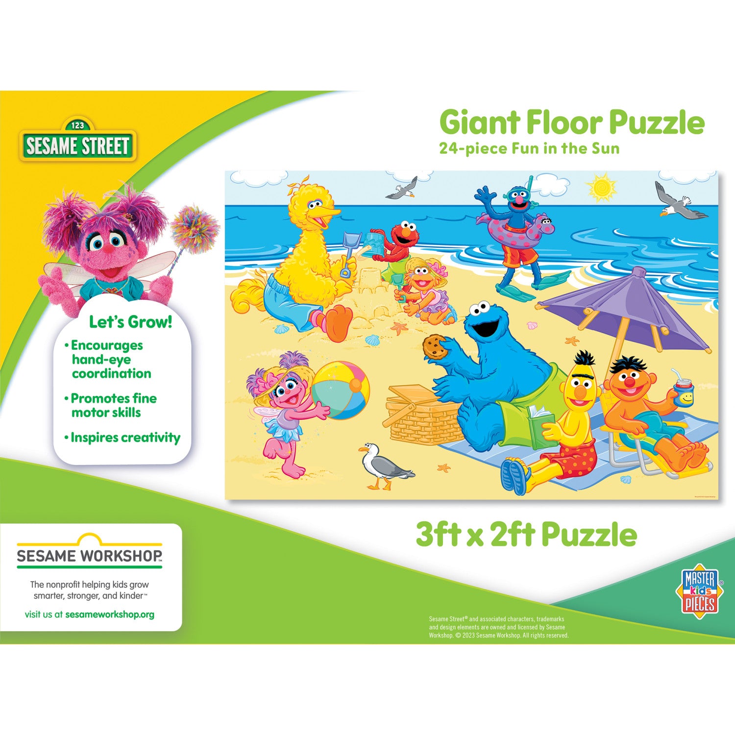 Sesame Street - Fun in The Sun 24 Piece Floor Puzzle
