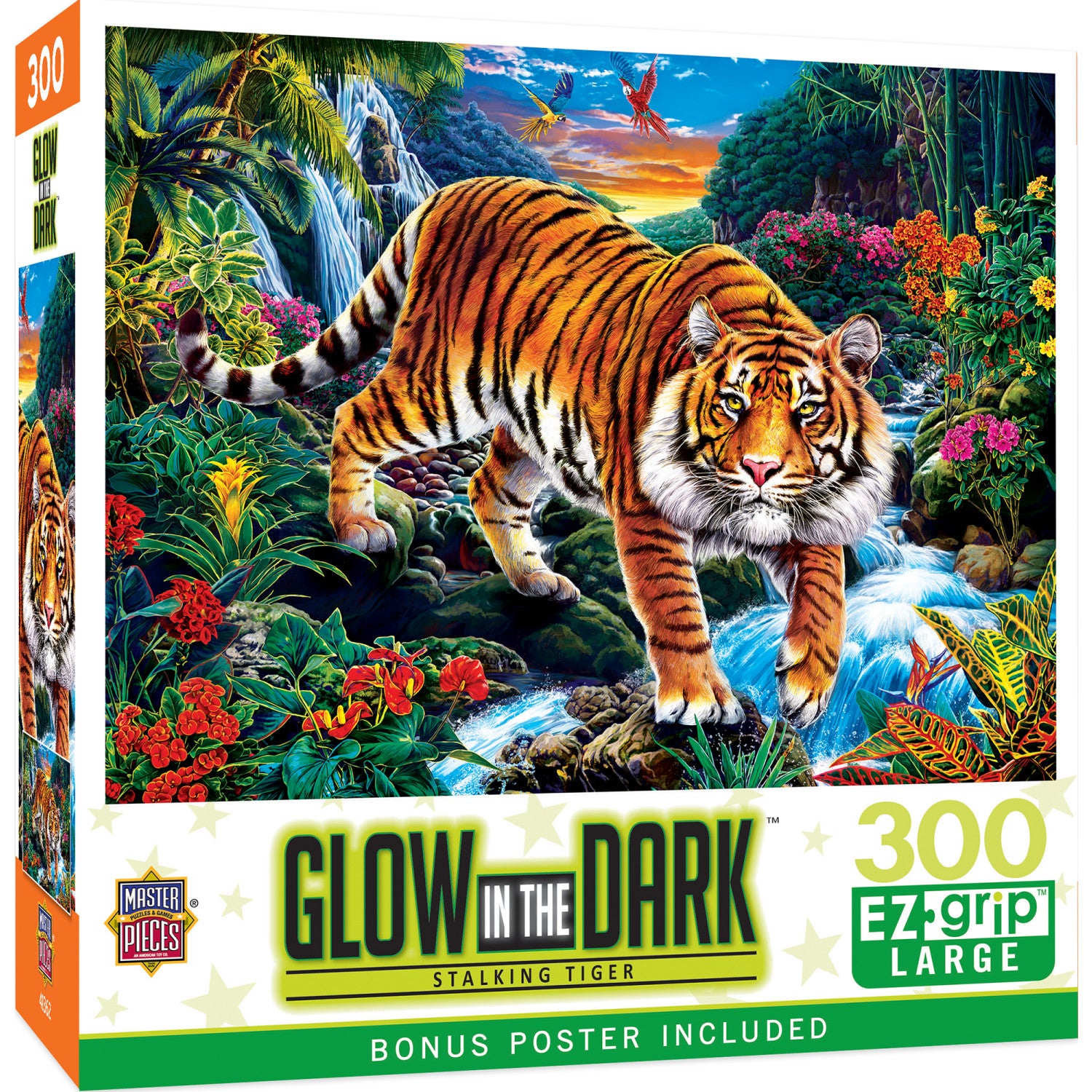 Glow in the Dark - Stalking Tiger 300 Piece EZ Grip Puzzle