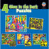Glow in the Dark 100 Piece Jigsaw Puzzles - 4-Pack V2