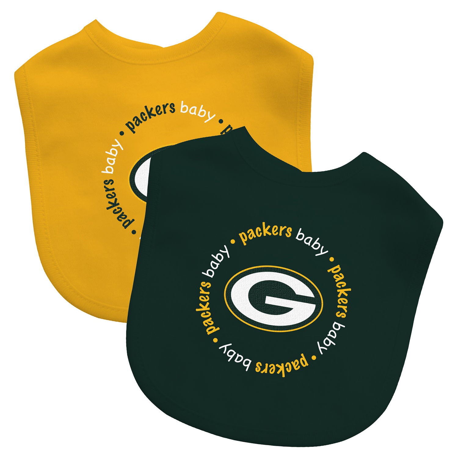 Green Bay Packers - Baby Bibs 2-Pack - Green & Yellow