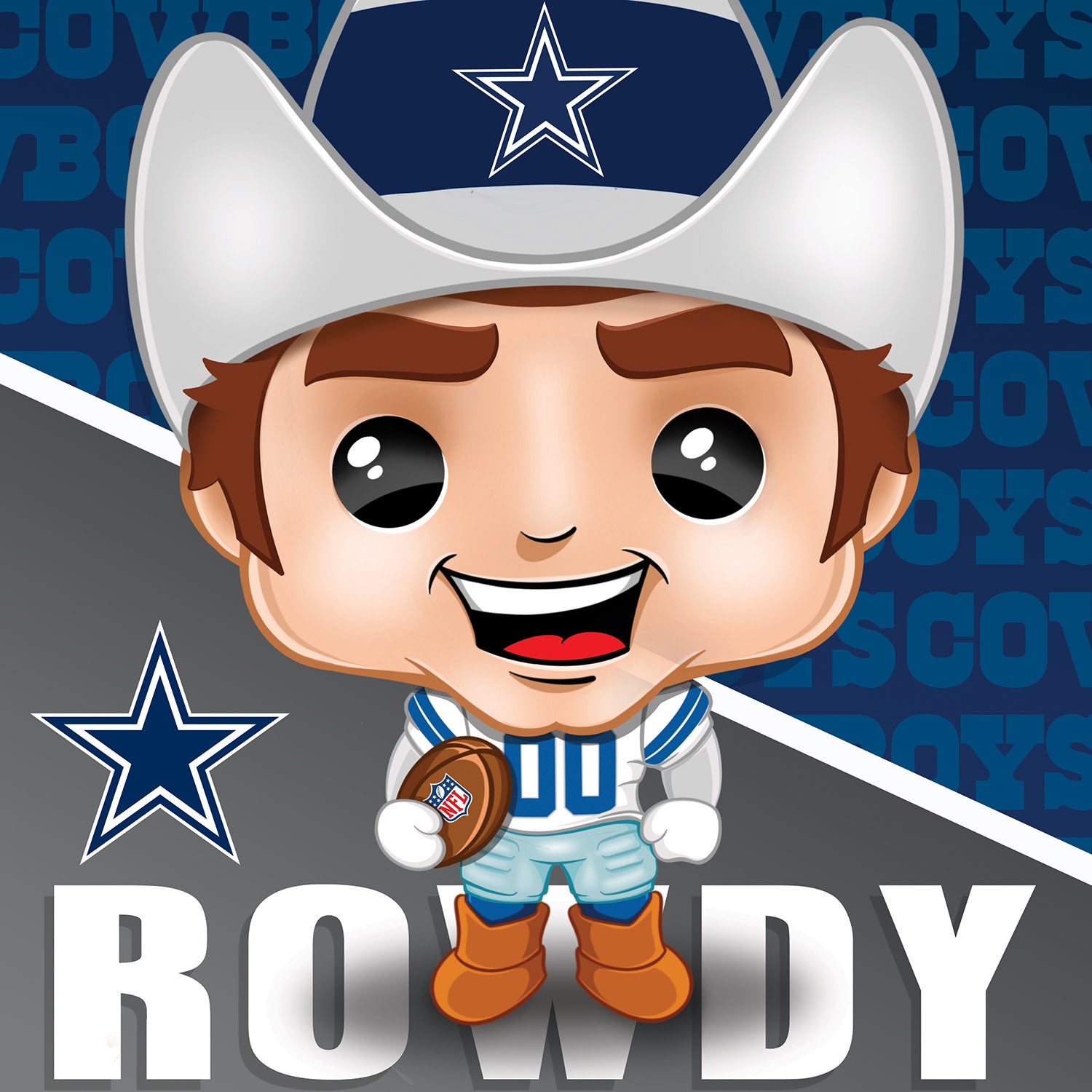 Rowdy - Dallas Cowboys Mascot 100 Piece Puzzle