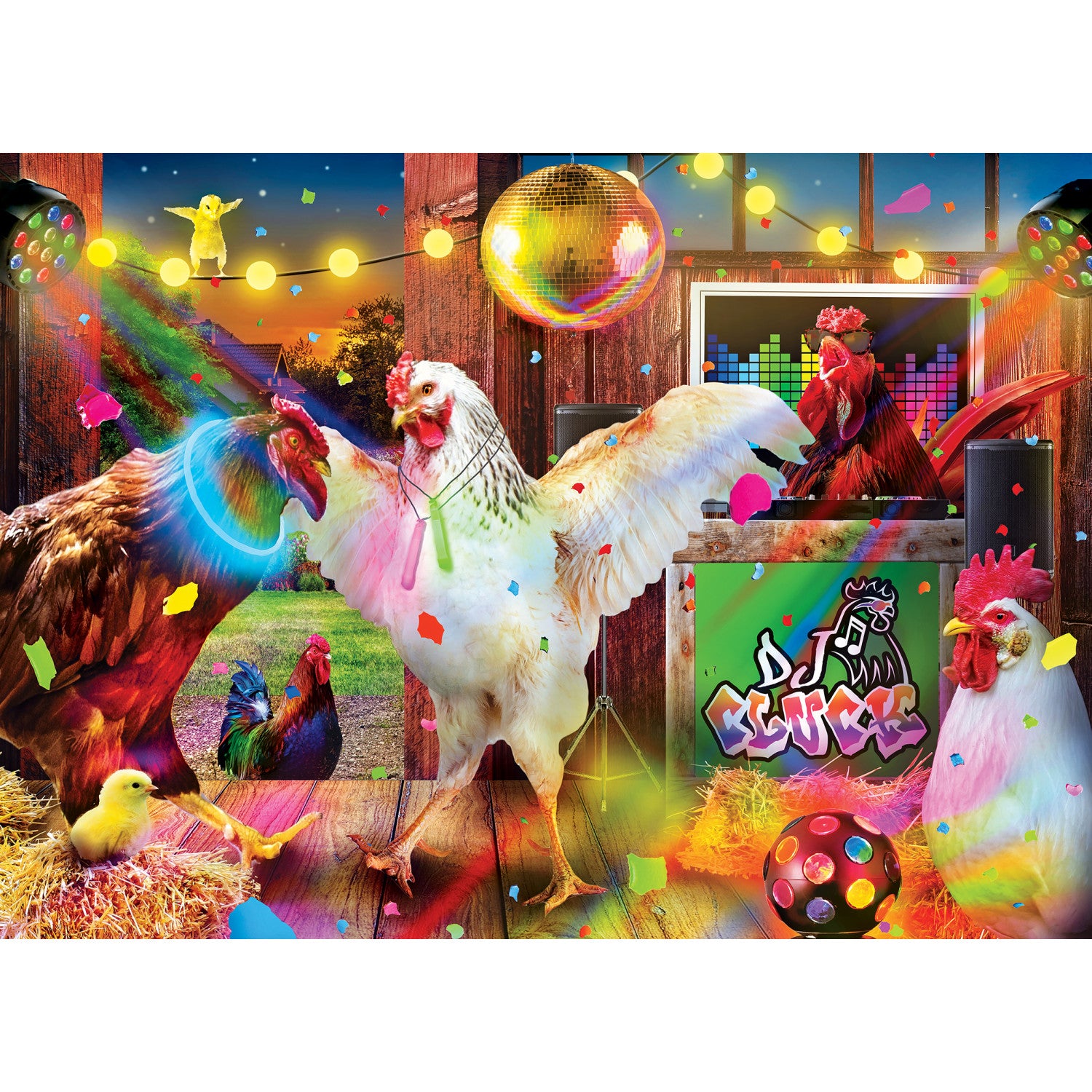 Wild & Whimsical - Chicken Dance 1000 Piece Puzzle