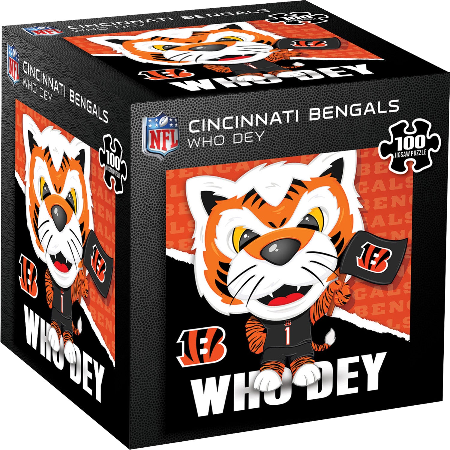 Who Dey - Cincinnati Bengals Mascot 100 Piece Jigsaw Puzzle