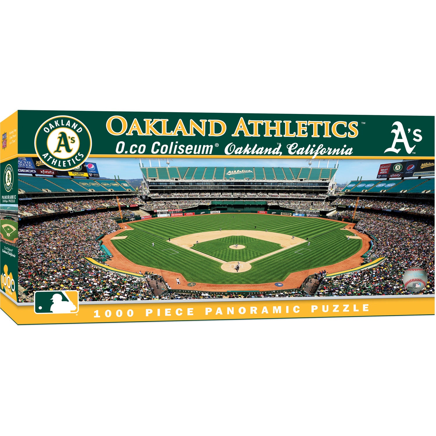 Oakland Athletics - 1000 Piece Panoramic Puzzle