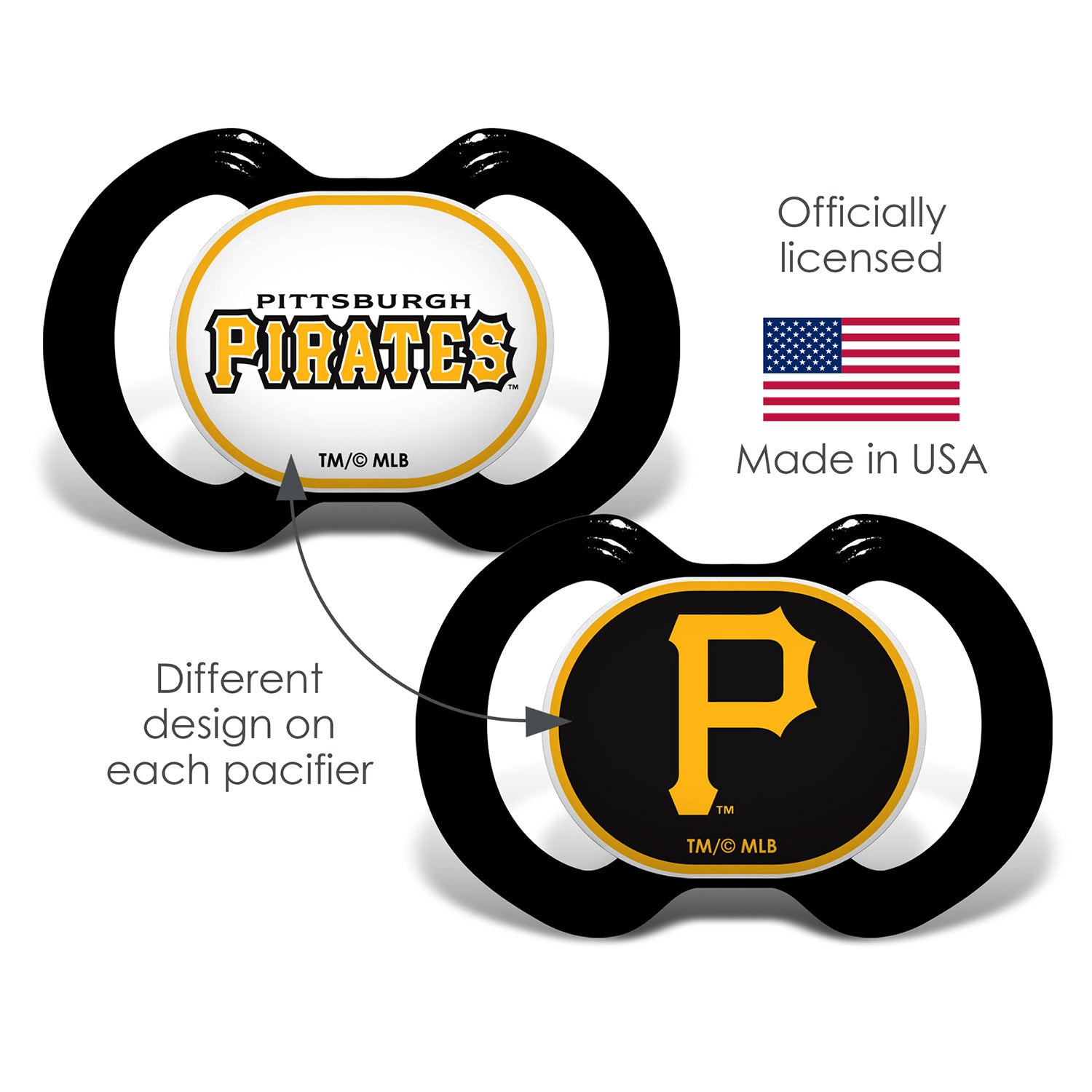 Pittsburgh Pirates - Pacifier 2-Pack