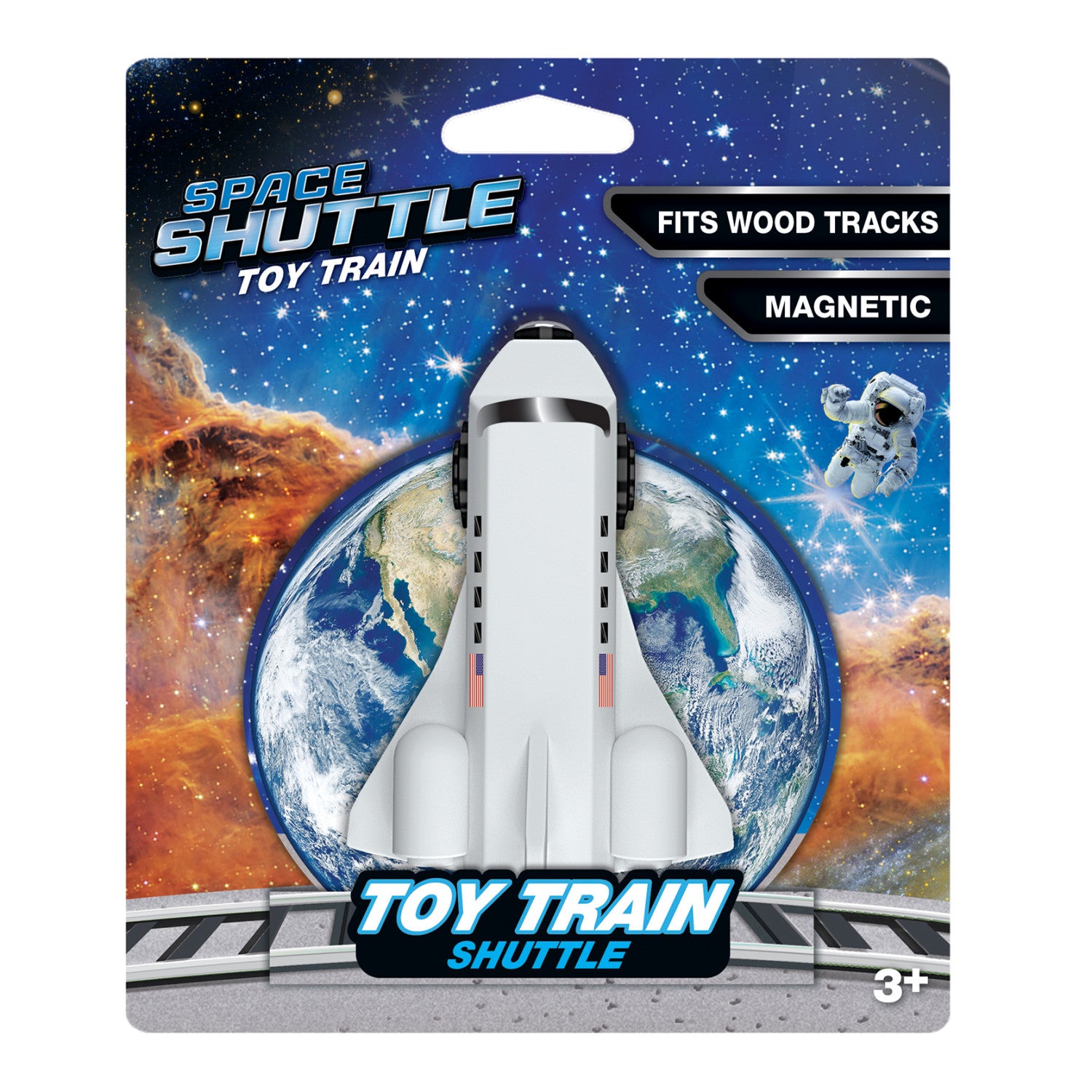 Space Shuttle Wood Toy Train