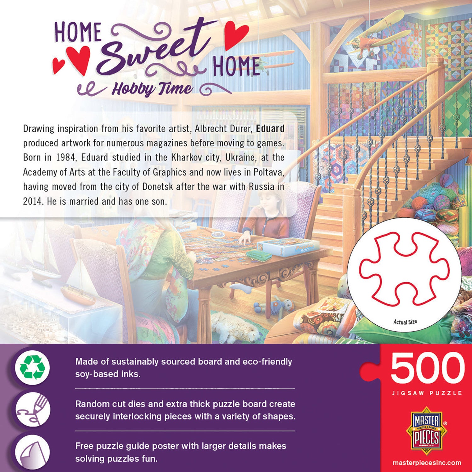 Home Sweet Home - Hobby Time 500 Piece Jigsaw Puzzle