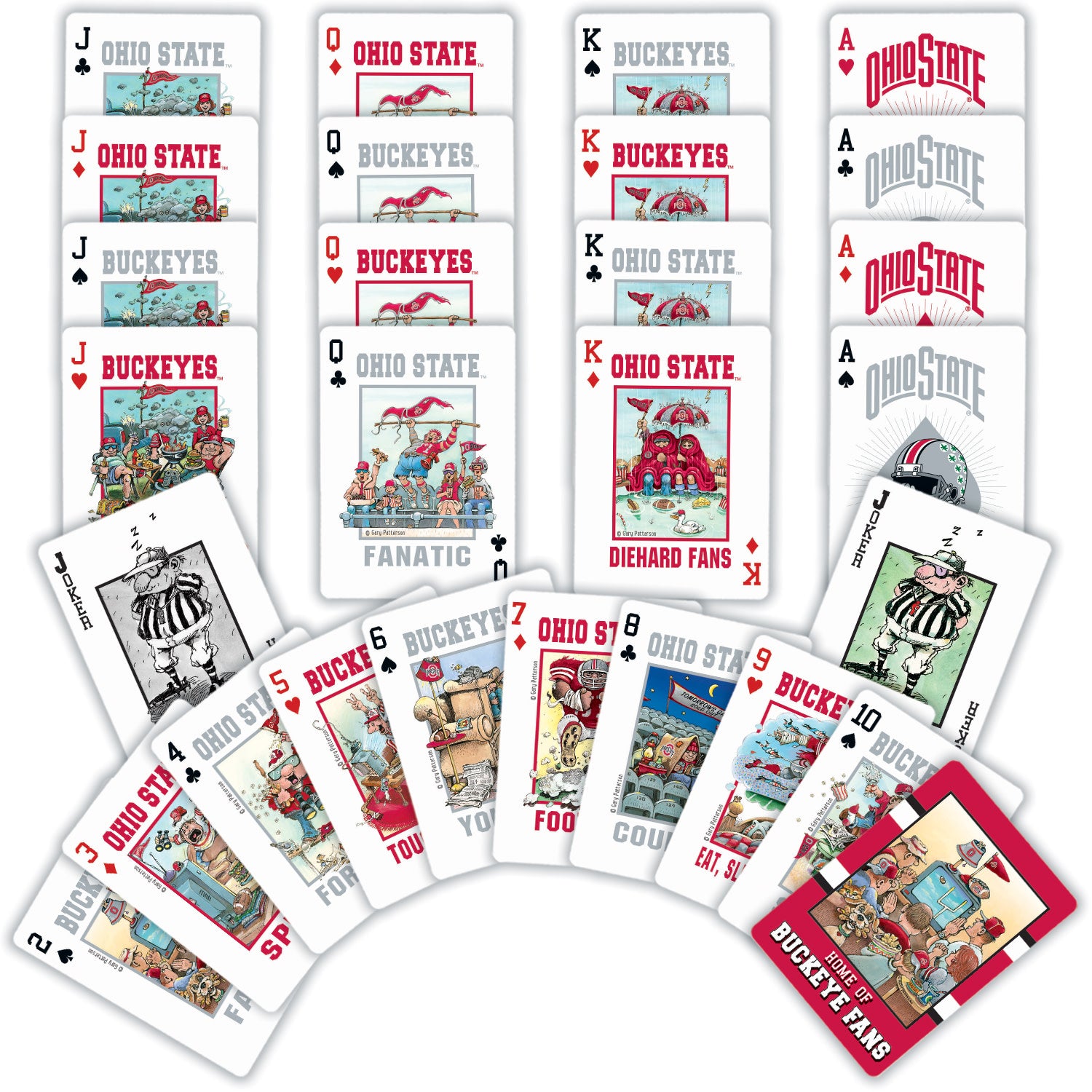 Ohio State Buckeyes Fan Deck Playing Cards