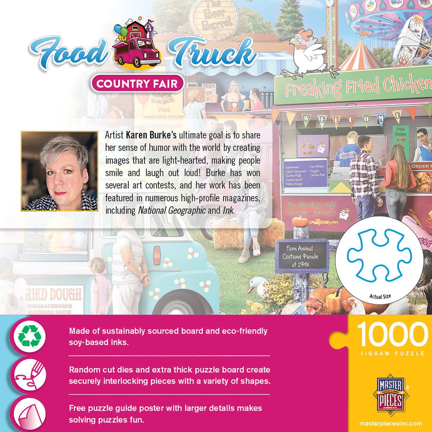 Food Truck Roundup - Country Fair 1000 Piece Jigsaw Puzzle