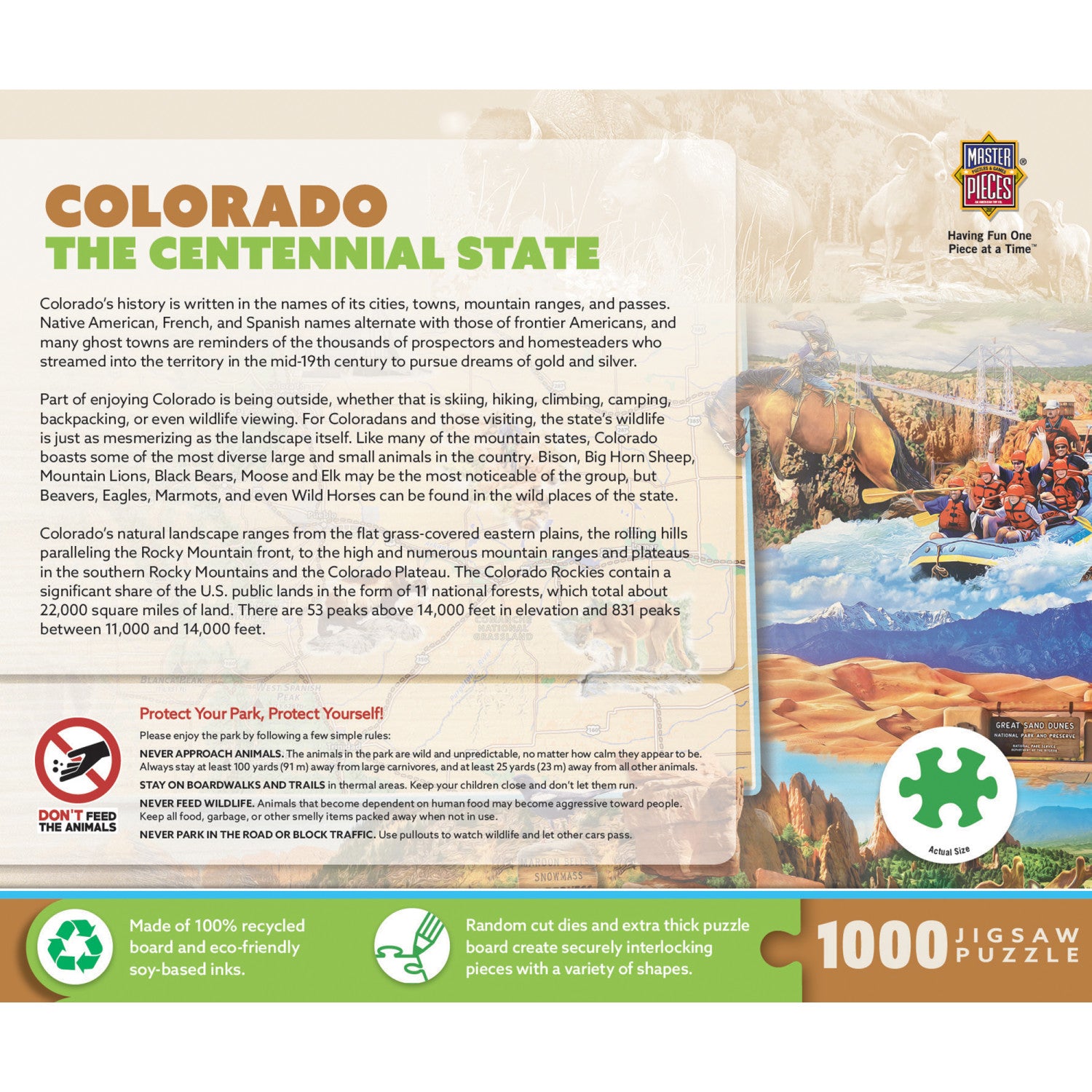 Colorado - The Centennial State 1000 Piece Puzzle