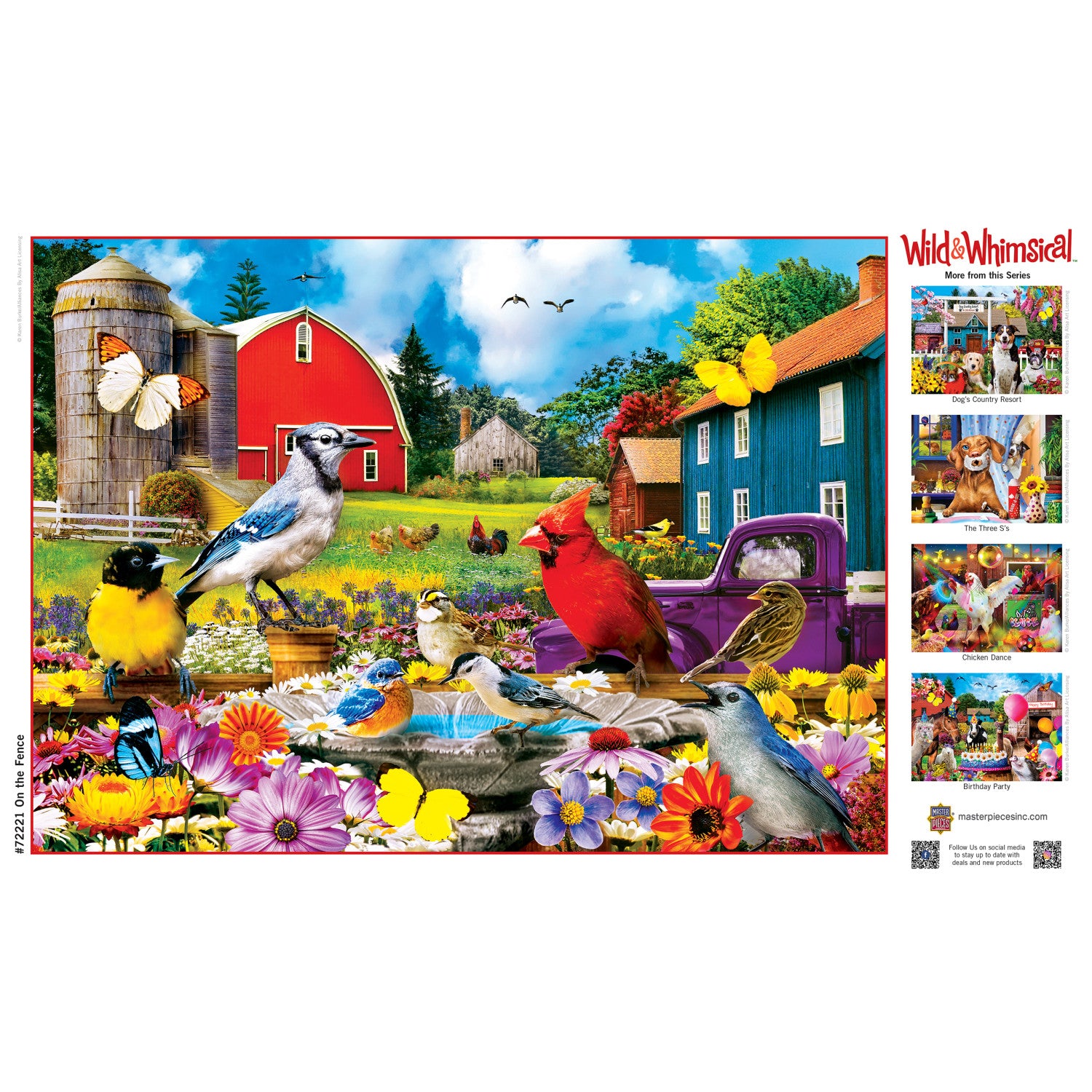 Wild & Whimsical - On The Fence 1000 Piece Puzzle