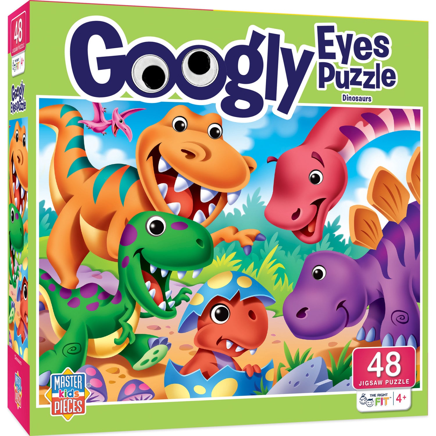 Googly Eyes - Dinosaurs 48 Piece Jigsaw Puzzle