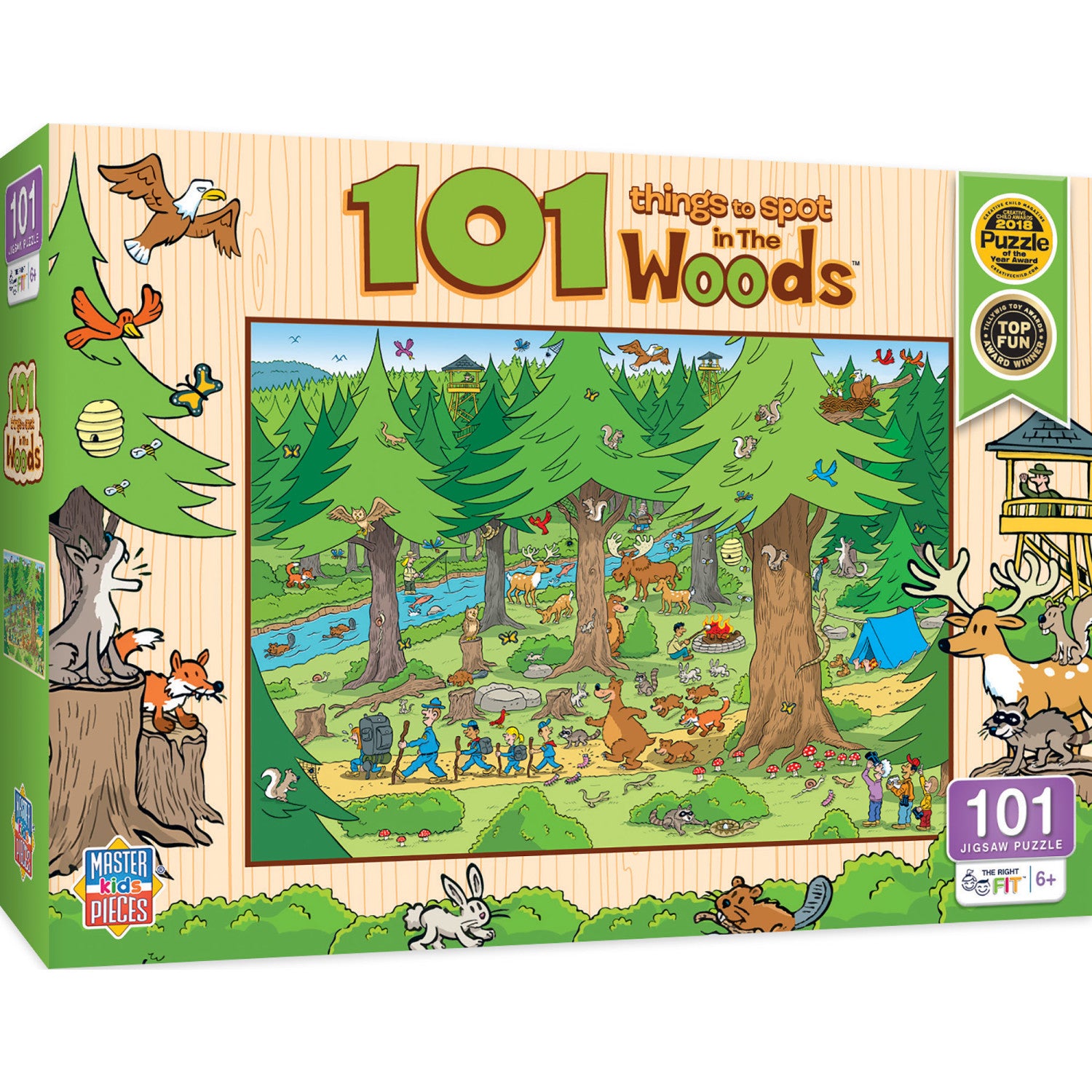 101 Things to Spot - In The Woods 100 Piece Kids Puzzle