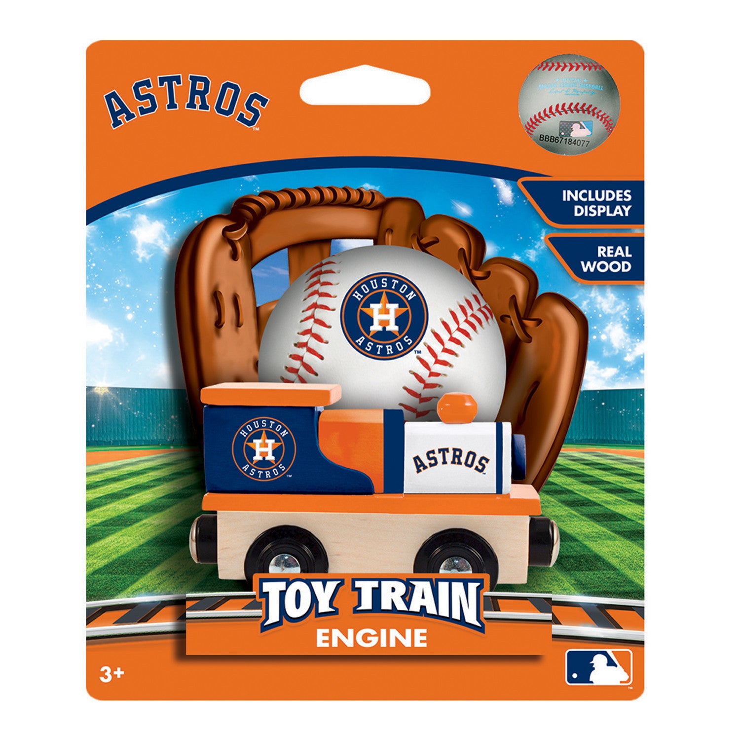 Houston Astros MLB Wood Train Engine