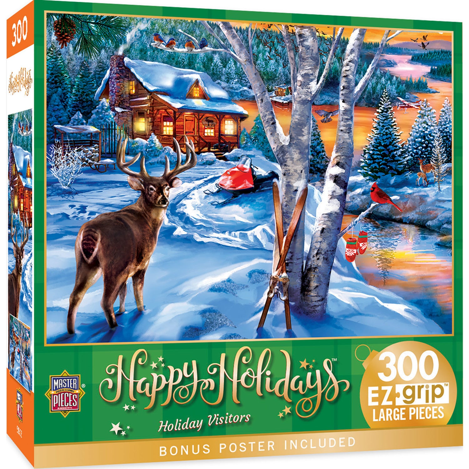 Happy Holidays - Holiday Visitors 300 Piece EZ Grip Puzzle