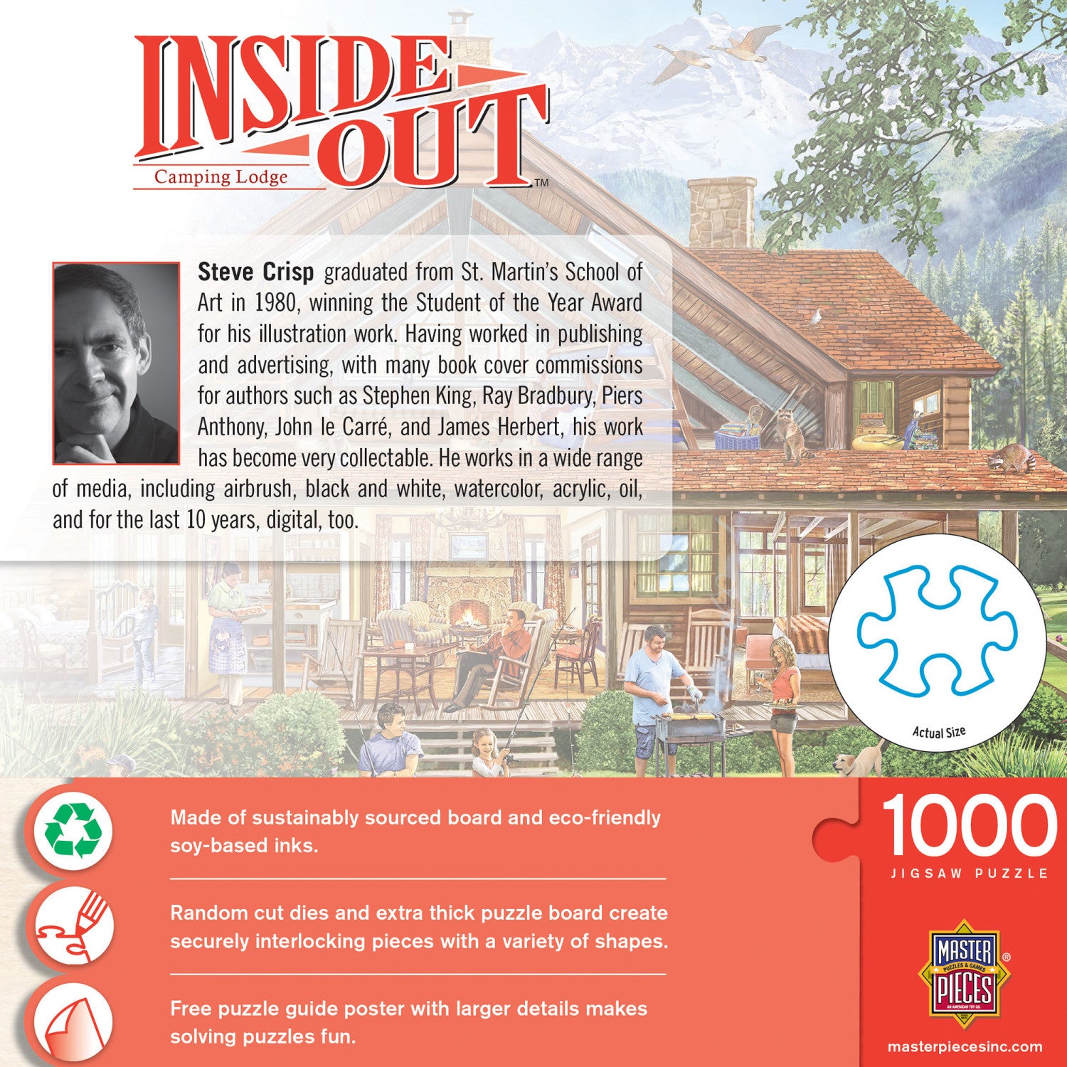 Inside Out - Camping Lodge 1000 Piece Jigsaw Puzzle