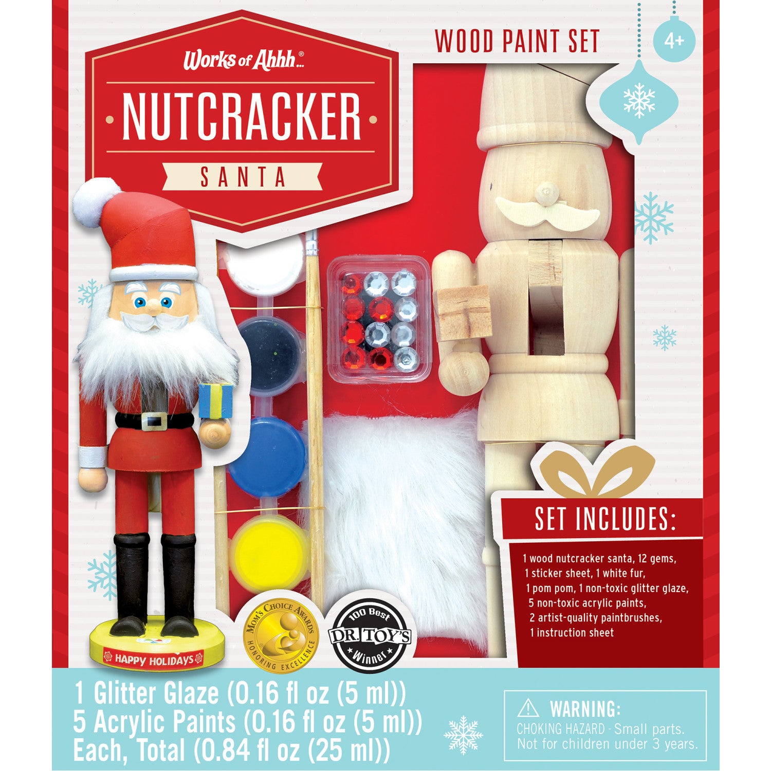Nutcracker Santa Wood Paint Set