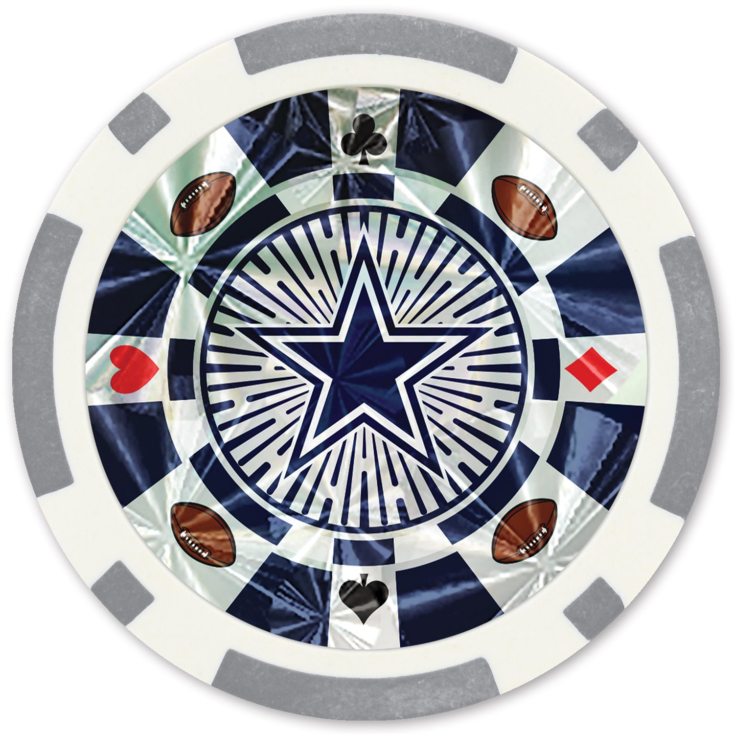 Dallas Cowboys NFL Poker Chips 20pc