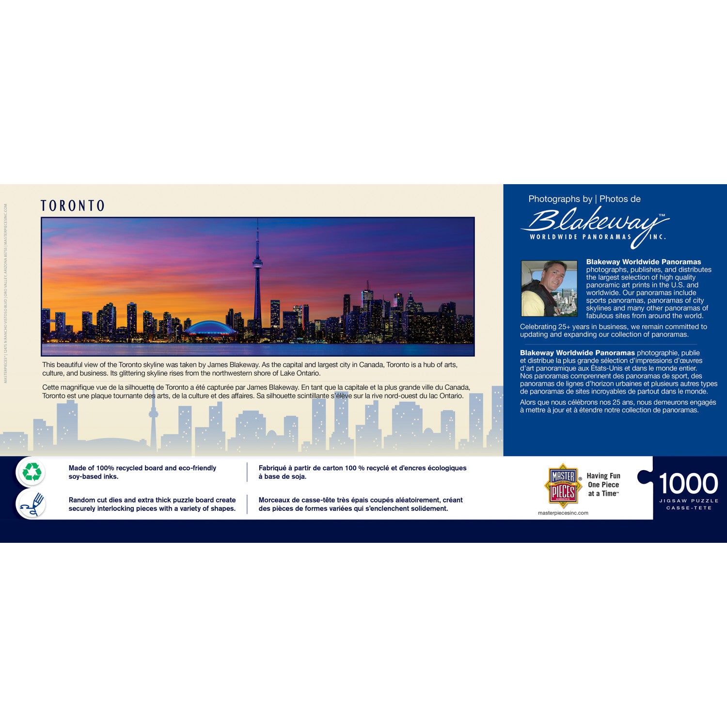 American Vista Panoramic - Toronto 1000 Piece Puzzle