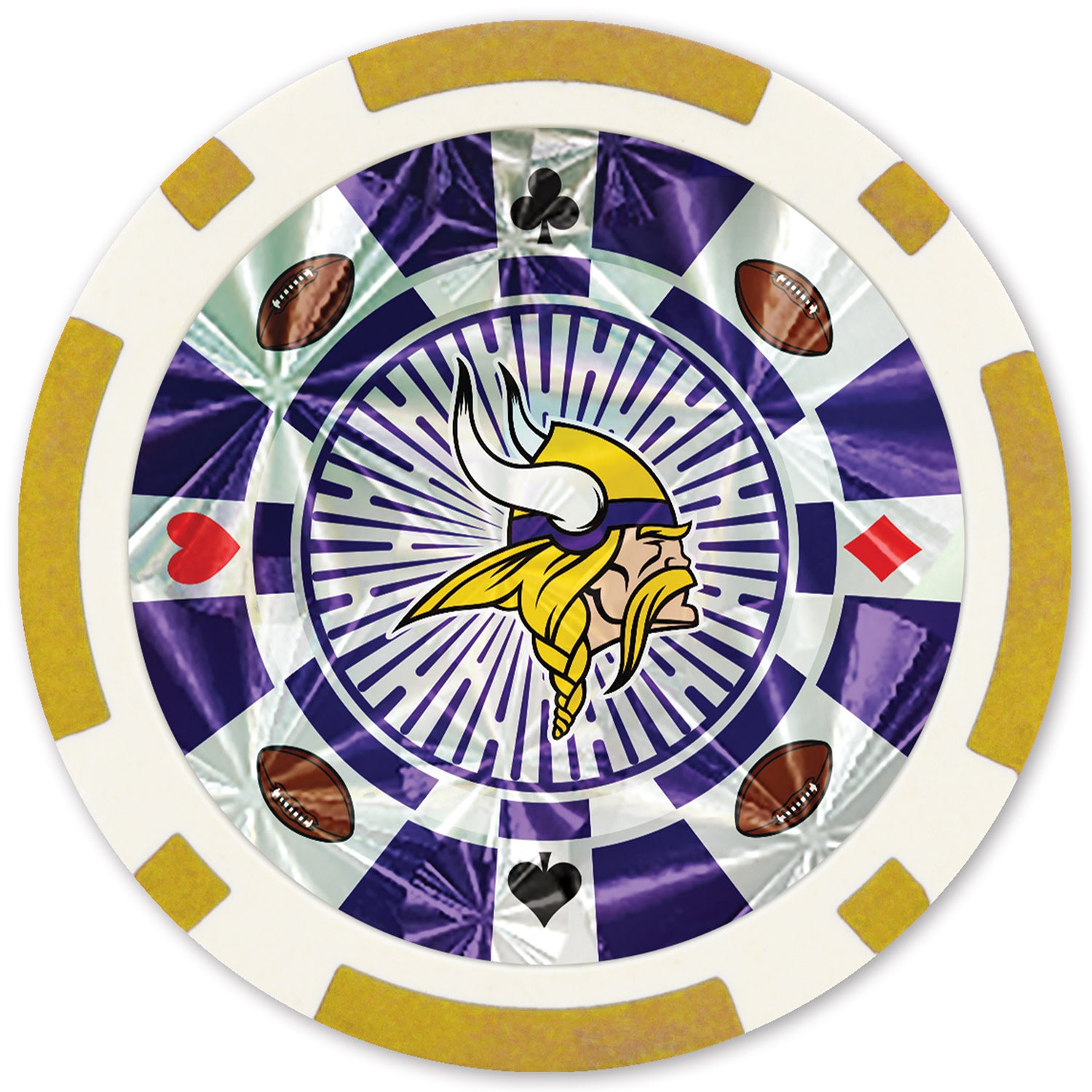 Minnesota Vikings NFL Poker Chips 20pc