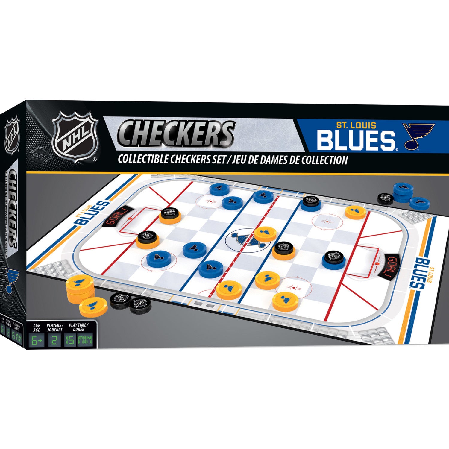 St. Louis Blues Checkers Board Game