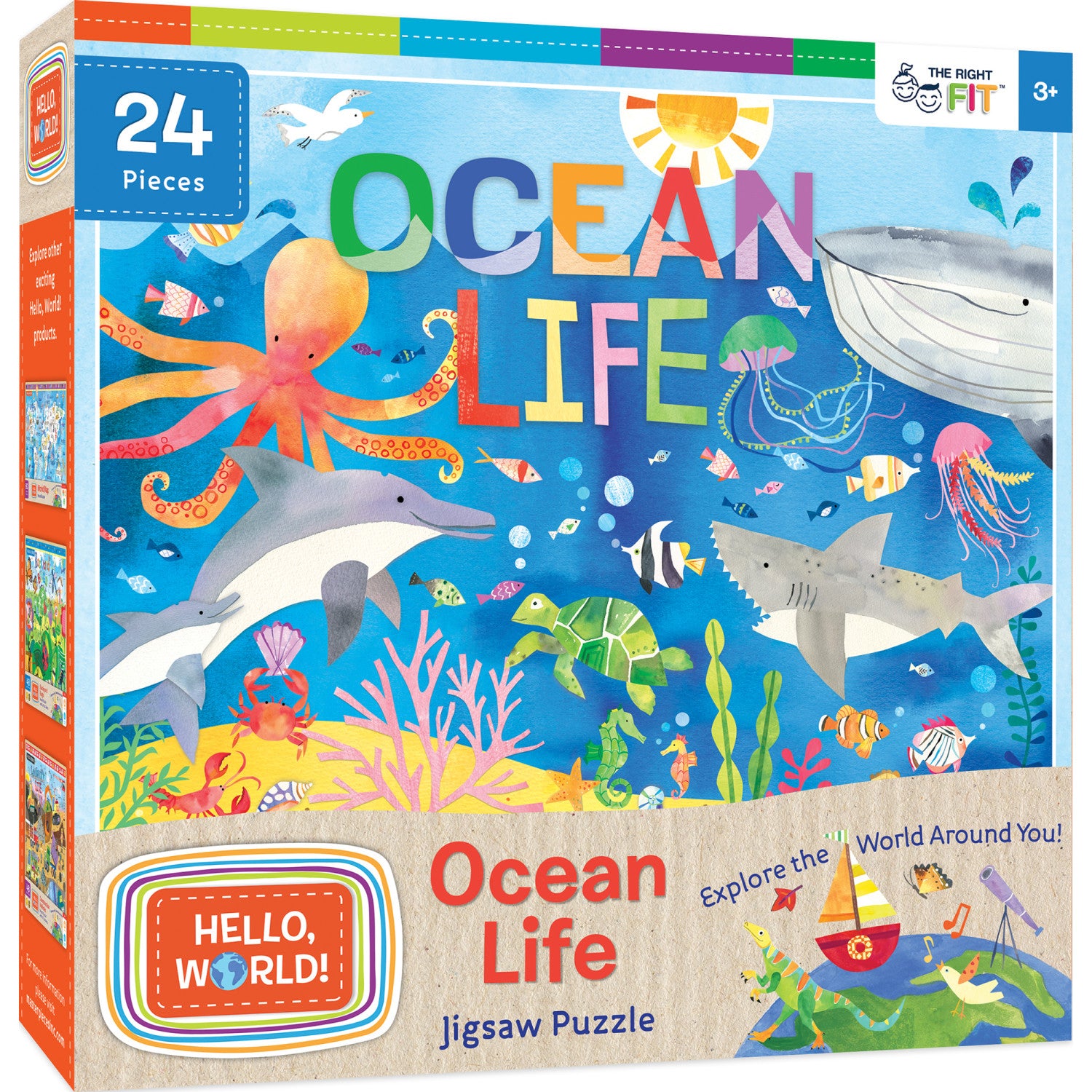 Hello, World! - Ocean Life 24 Piece Jigsaw Puzzle
