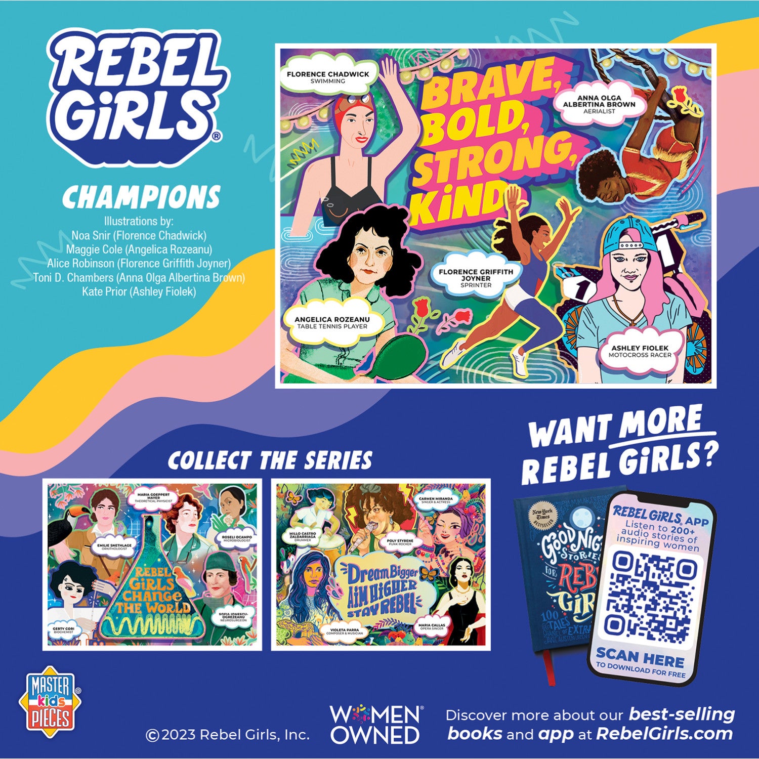 Rebel Girls - Champions 100 Piece Jigsaw Puzzle