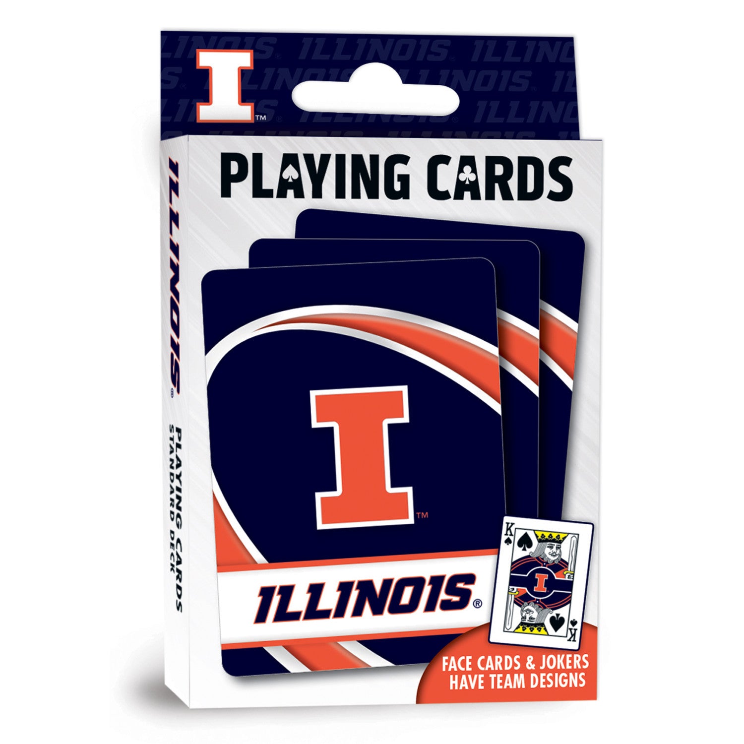 Illinois Fighting Illini Playing Cards - 54 Card Deck