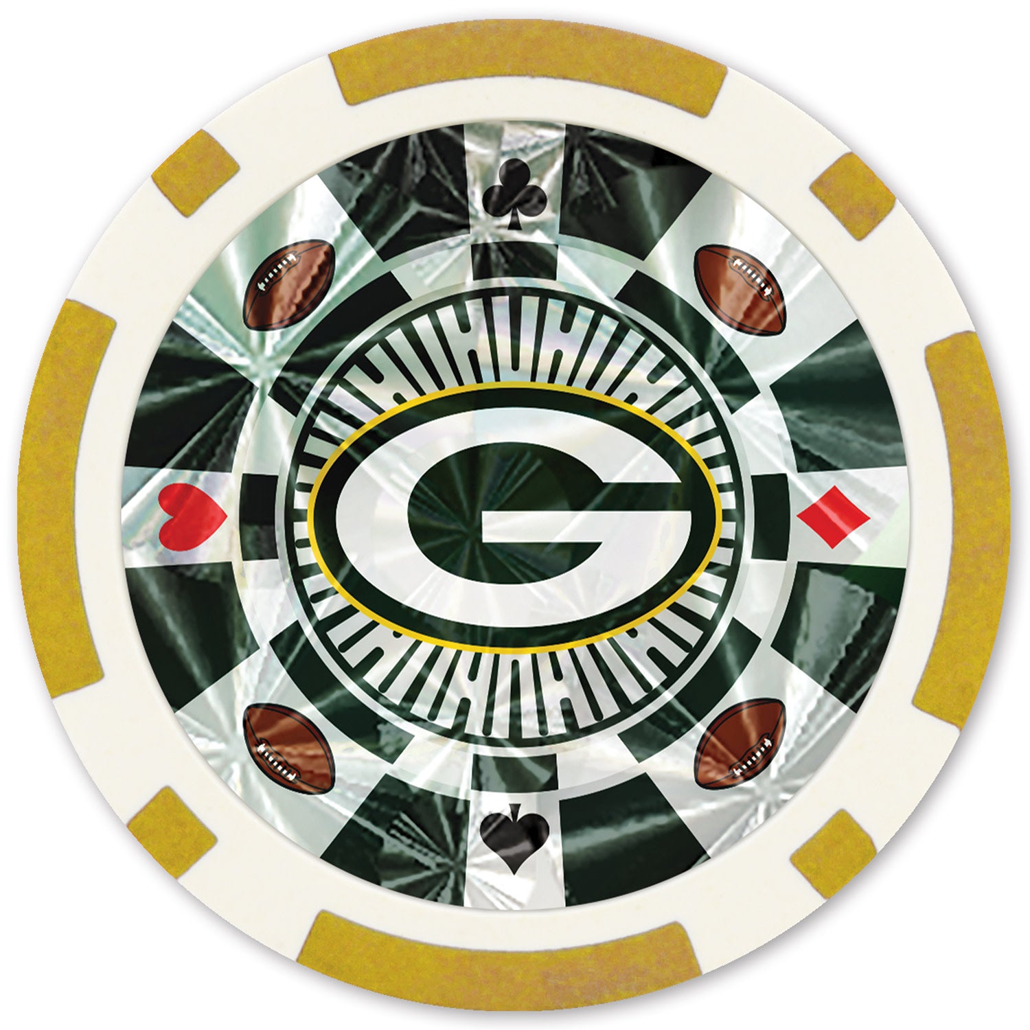 Green Bay Packers NFL Poker Chips 20pc