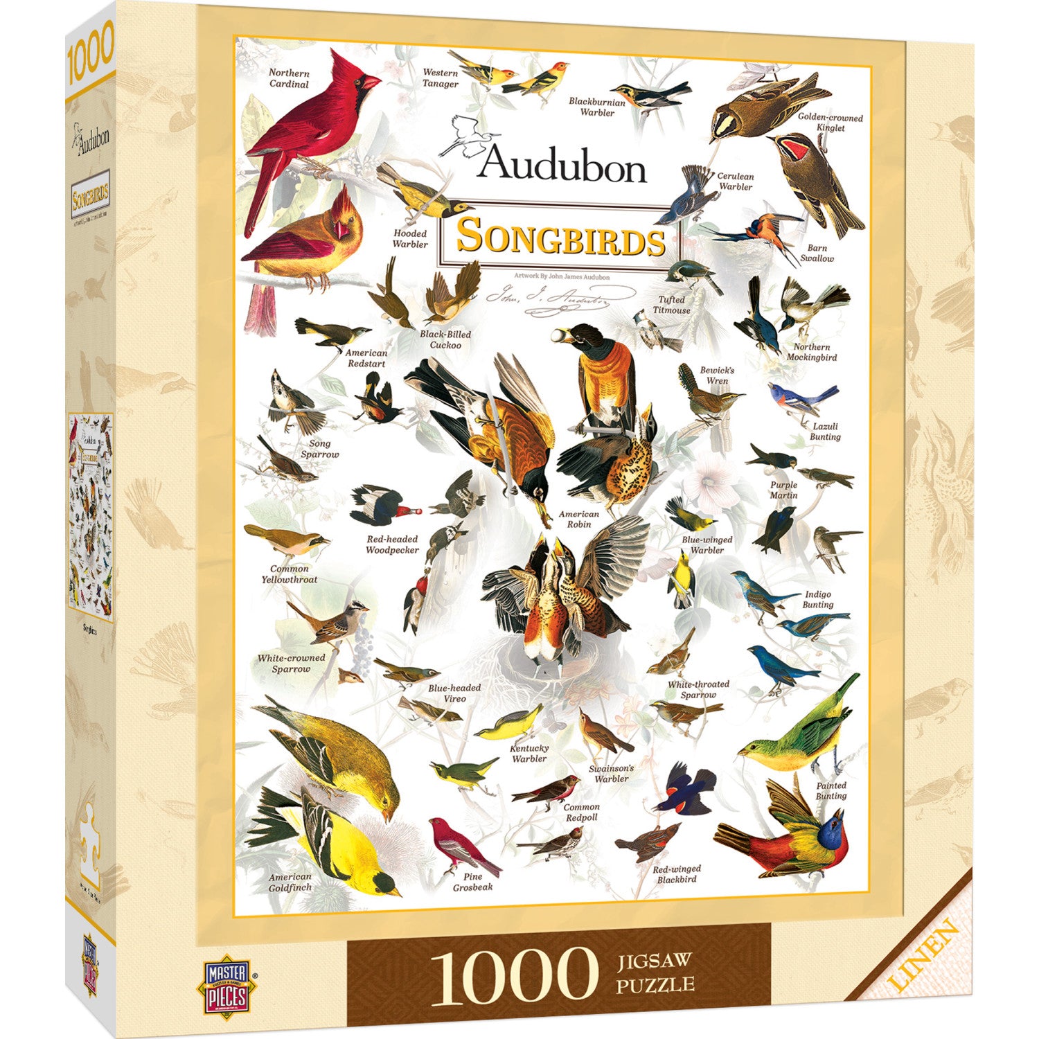 Audubon - Songbirds 1000 Piece Puzzle