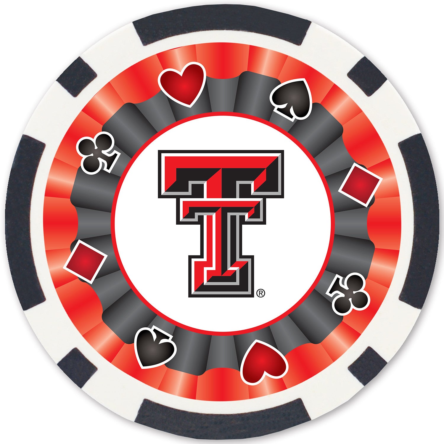 Texas Tech Red Raiders 100 Piece Poker Chips