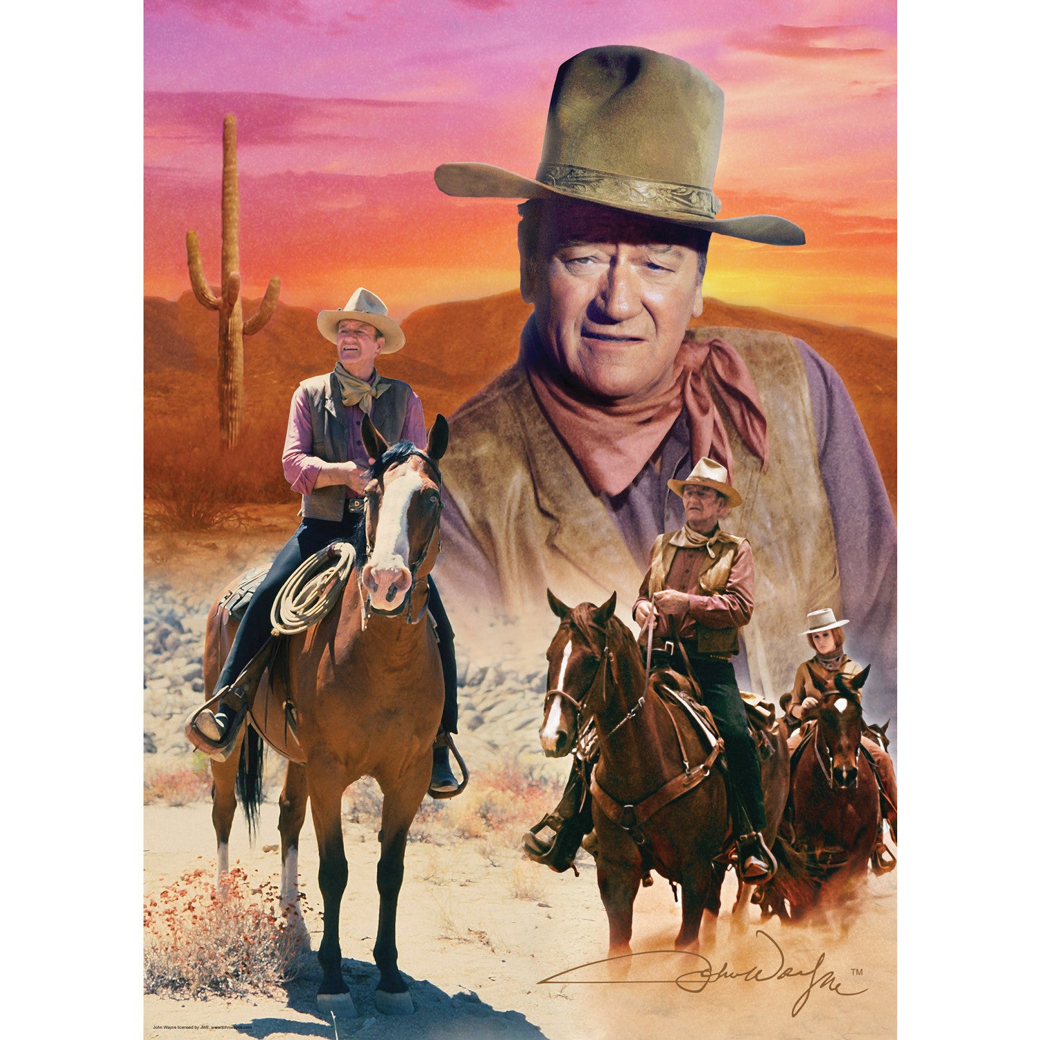 John Wayne - The Cowboy Way 1000 Piece Puzzle