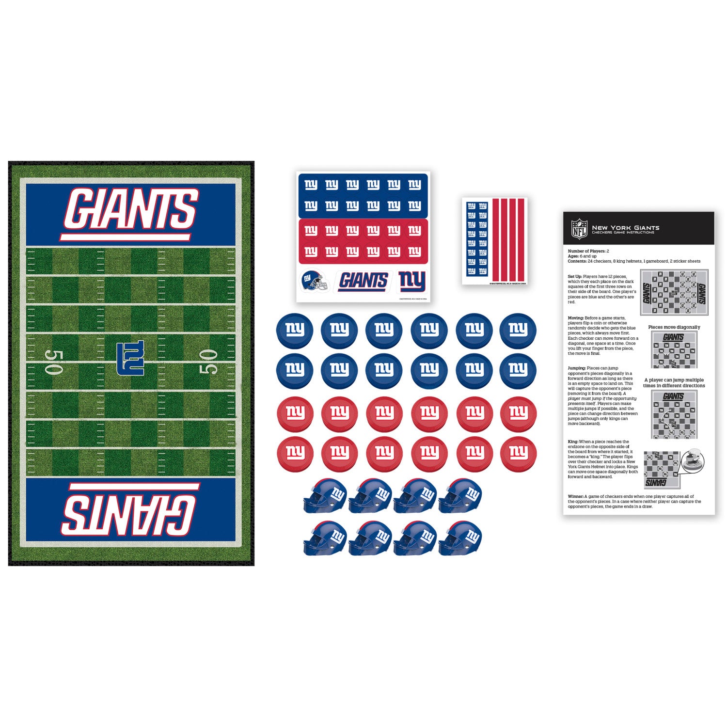 New York Giants NFL Checkers