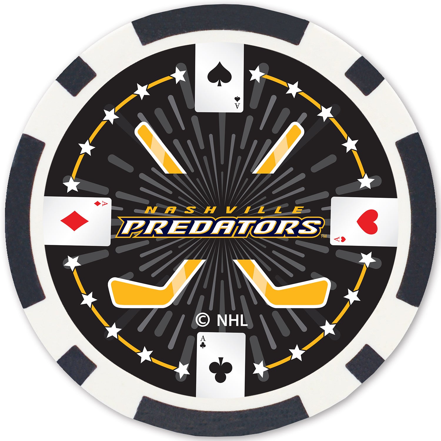 Nashville Predators 100 Piece Poker Chips