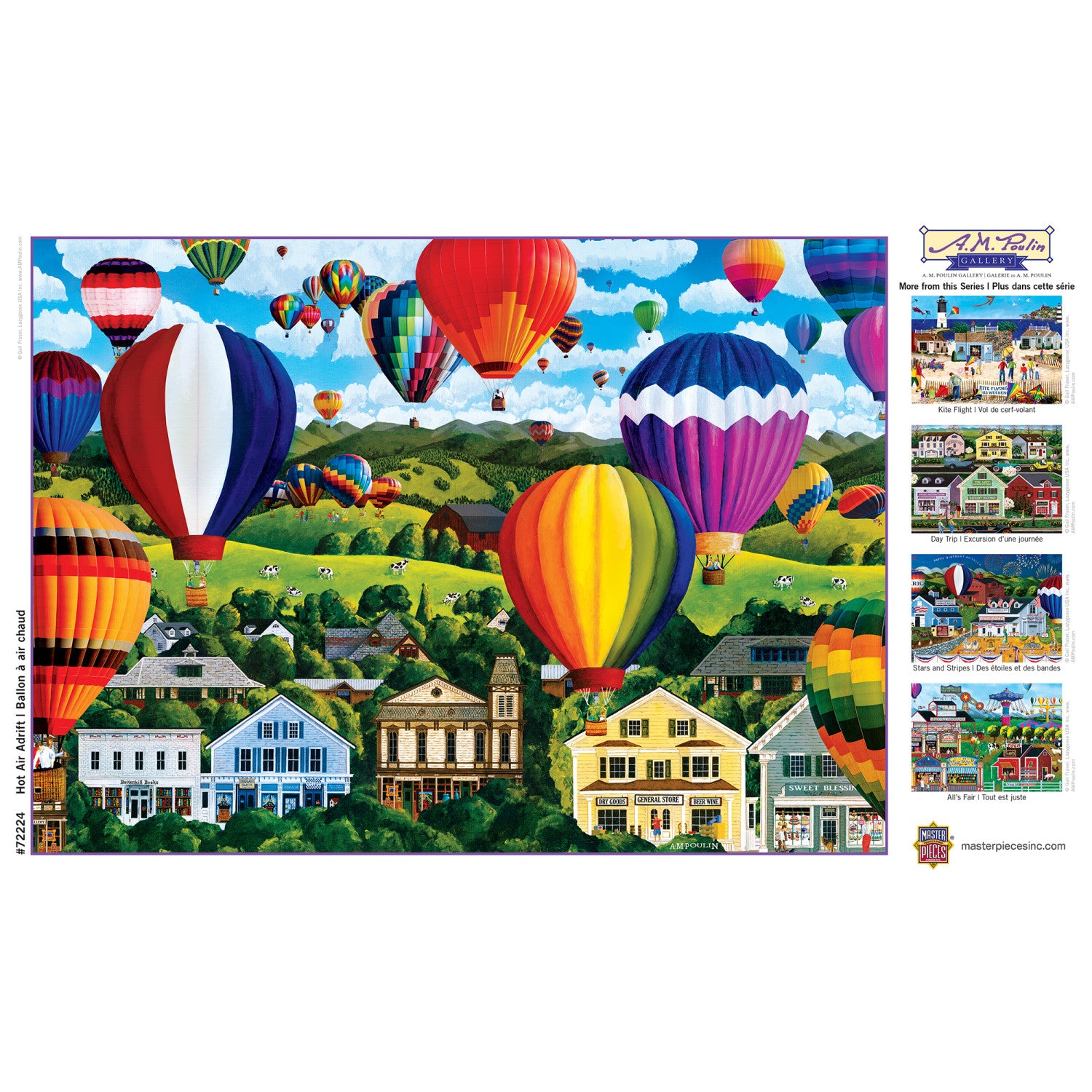 A.M. Poulin Gallery - Hot Air Adrift 1000 Piece Puzzle