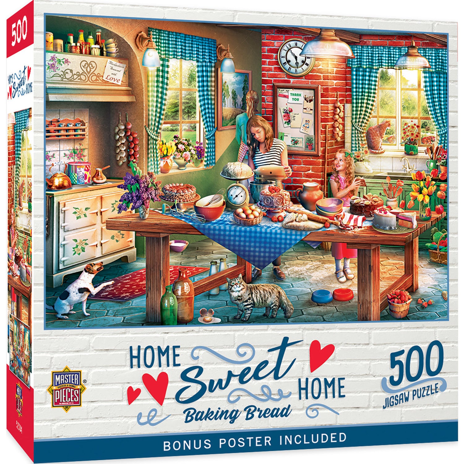 Home Sweet Home - Baking Bread 500 Piece Puzzle